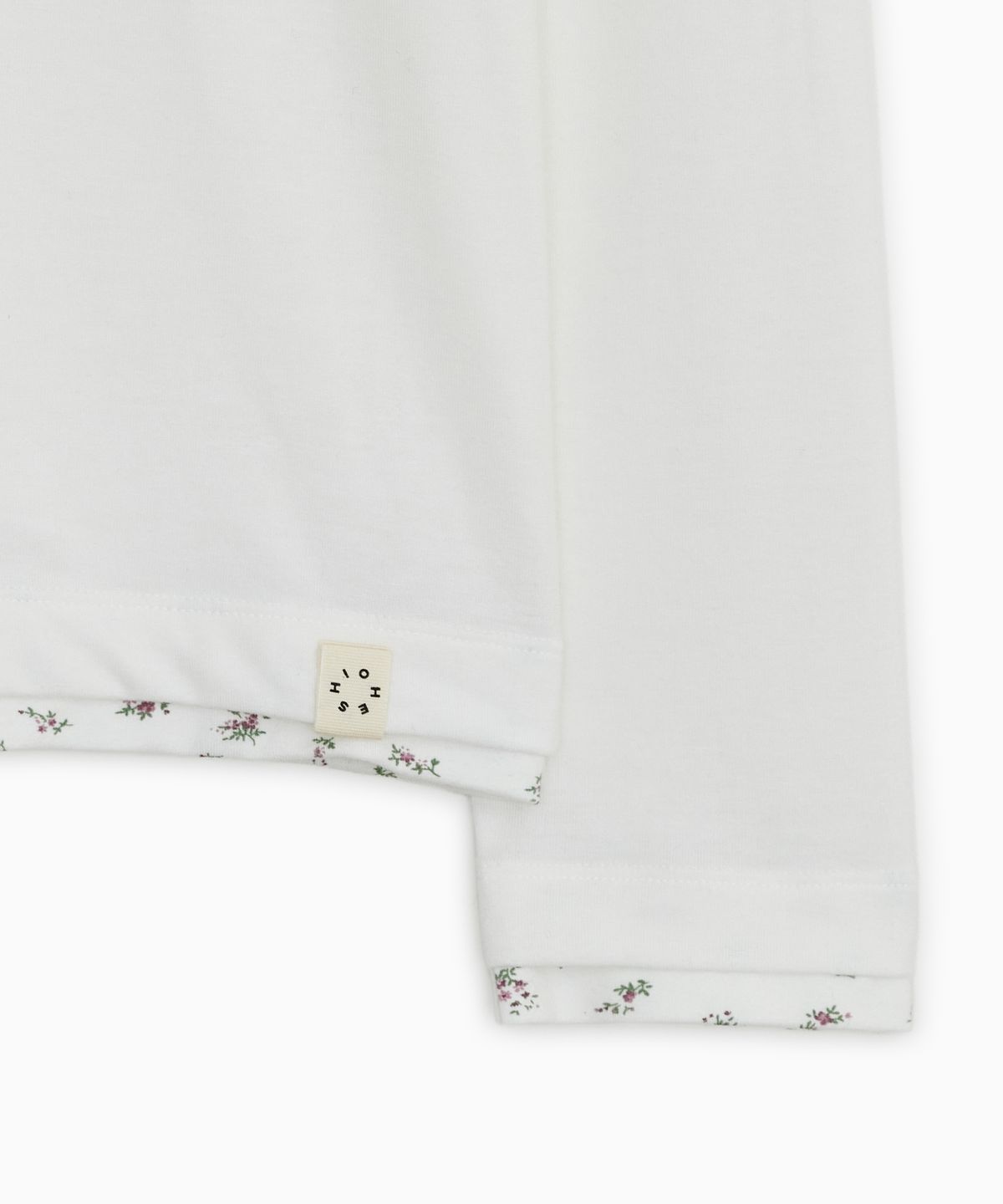오헤시오(OHESHIO) FLORAL LAYERED LONG SLEEVE, IVORY