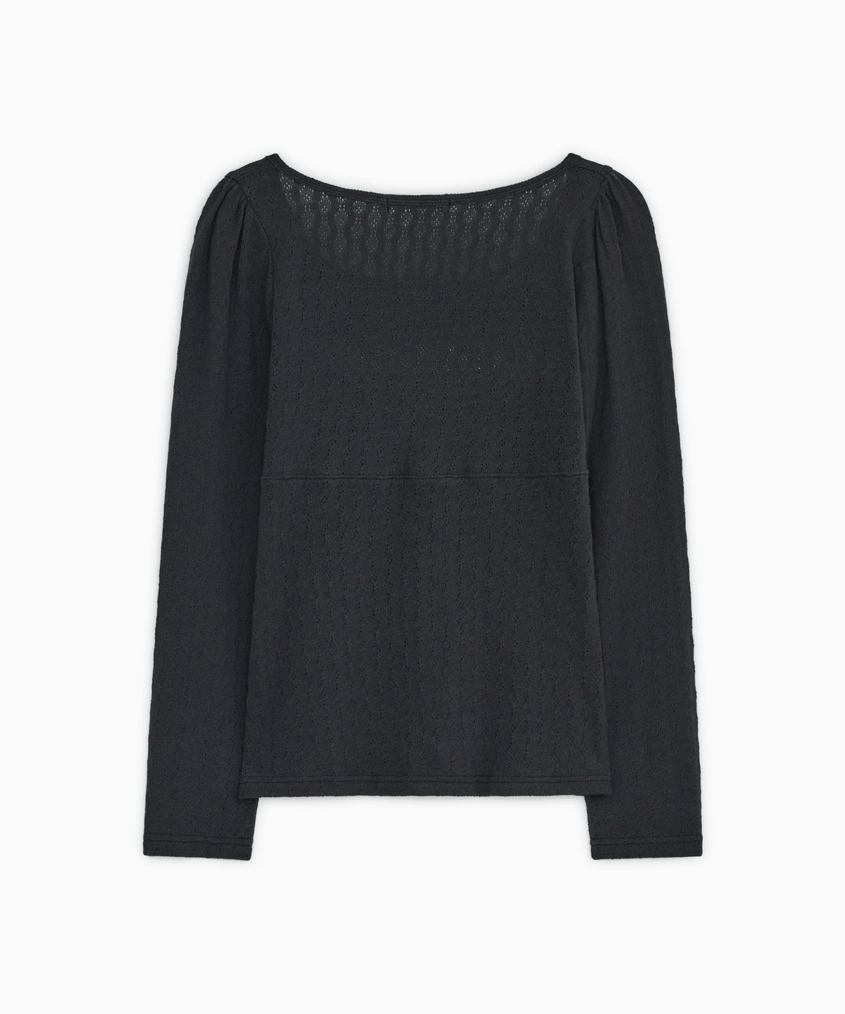 오헤시오(OHESHIO) PUNCHING SQUARE BUTTON KNIT LONG SLEEVE, NAVY