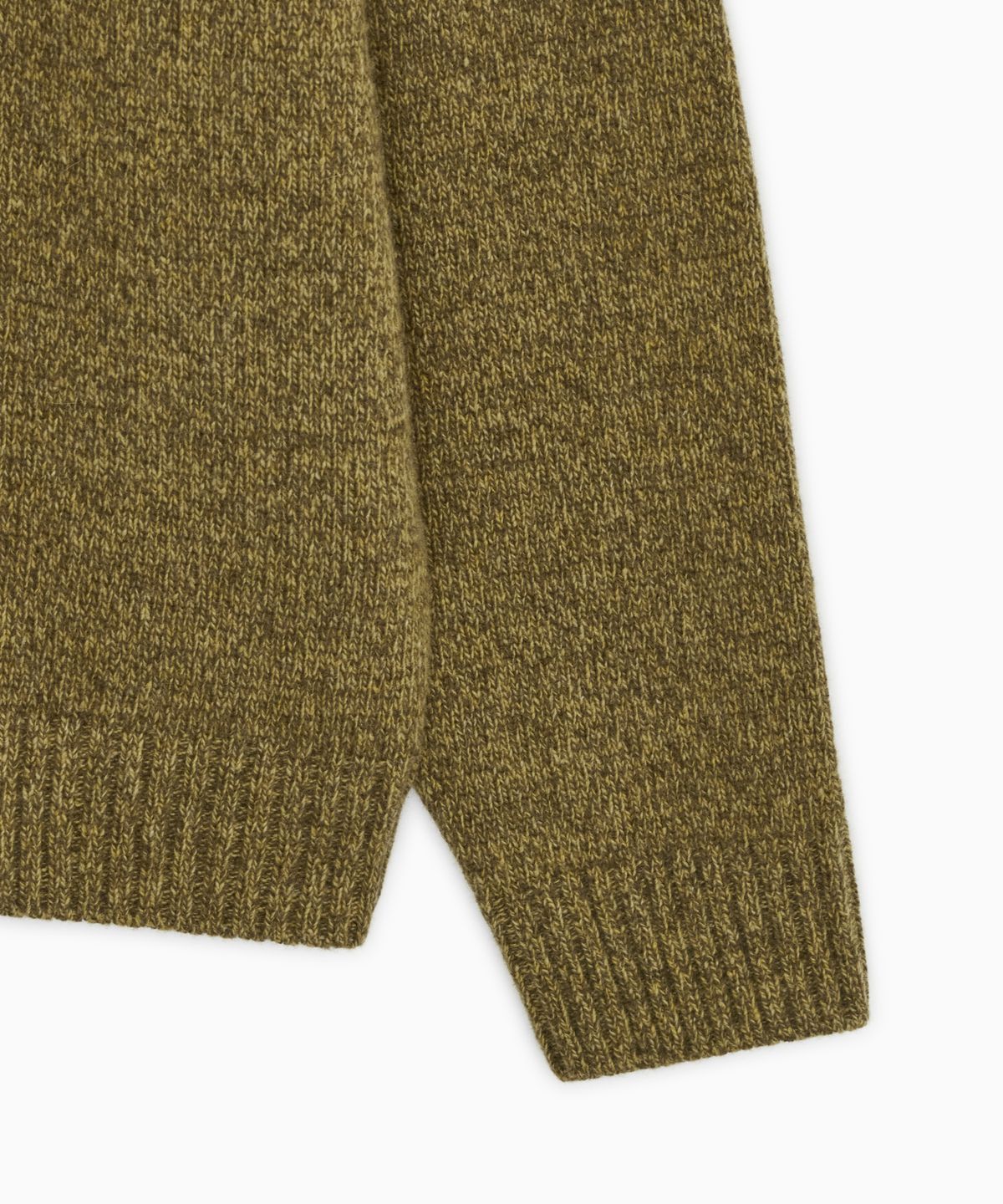 오헤시오(OHESHIO) MULTICOLOR WOOL RAGLAN OVERSIZED KNIT, MUSTARD