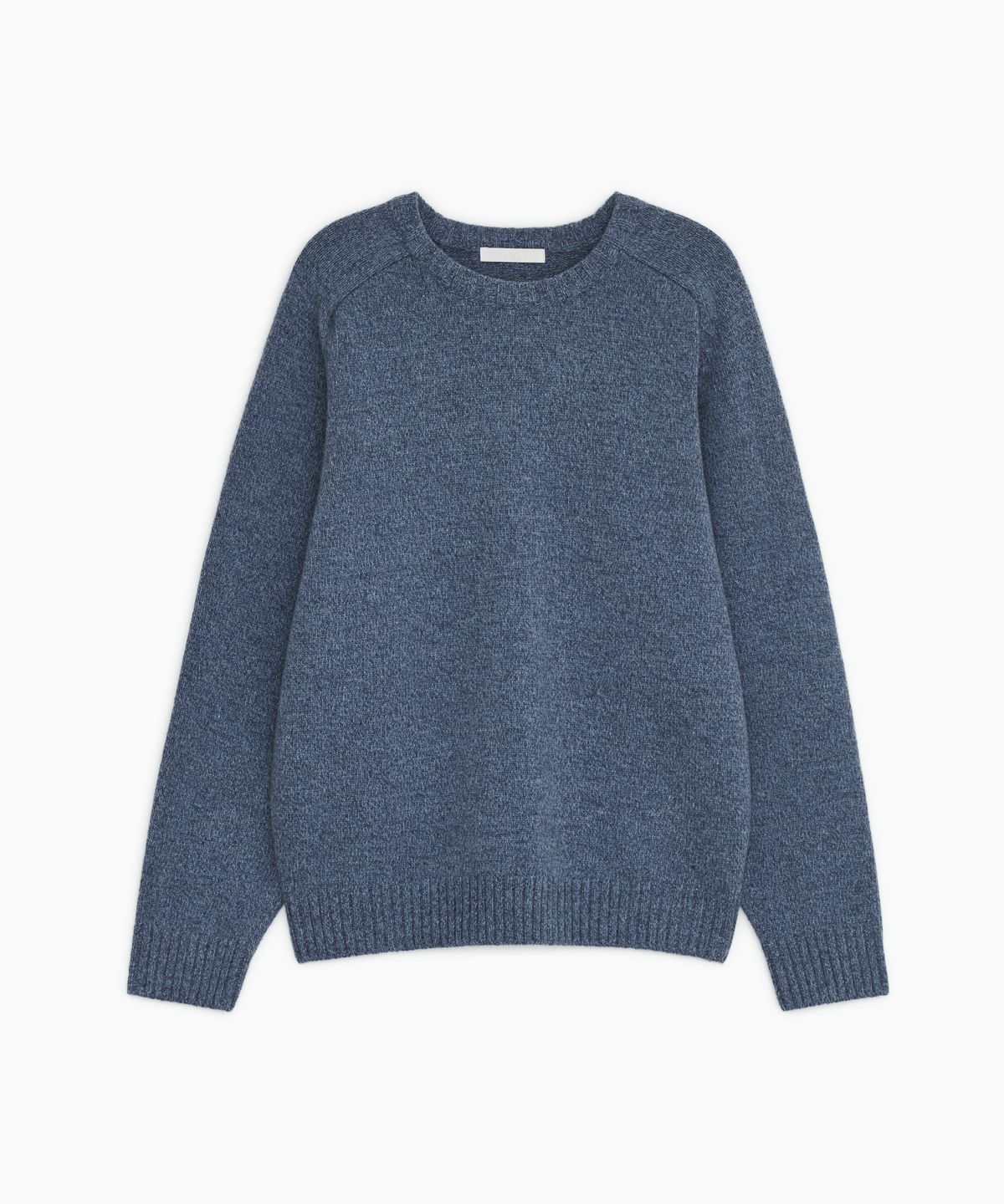 오헤시오(OHESHIO) MULTICOLOR WOOL RAGLAN OVERSIZED KNIT, BLUE