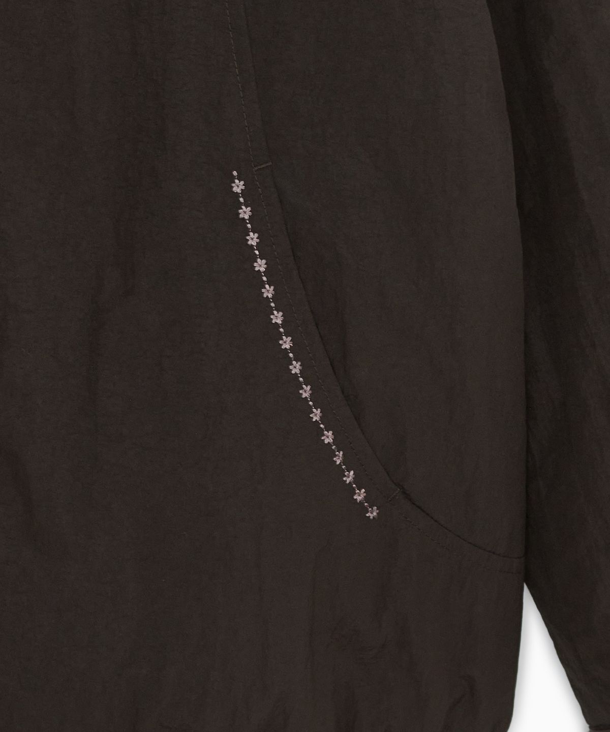 오헤시오(OHESHIO) FLORAL EMBROIDERY PADDED BLOUSON, BROWN