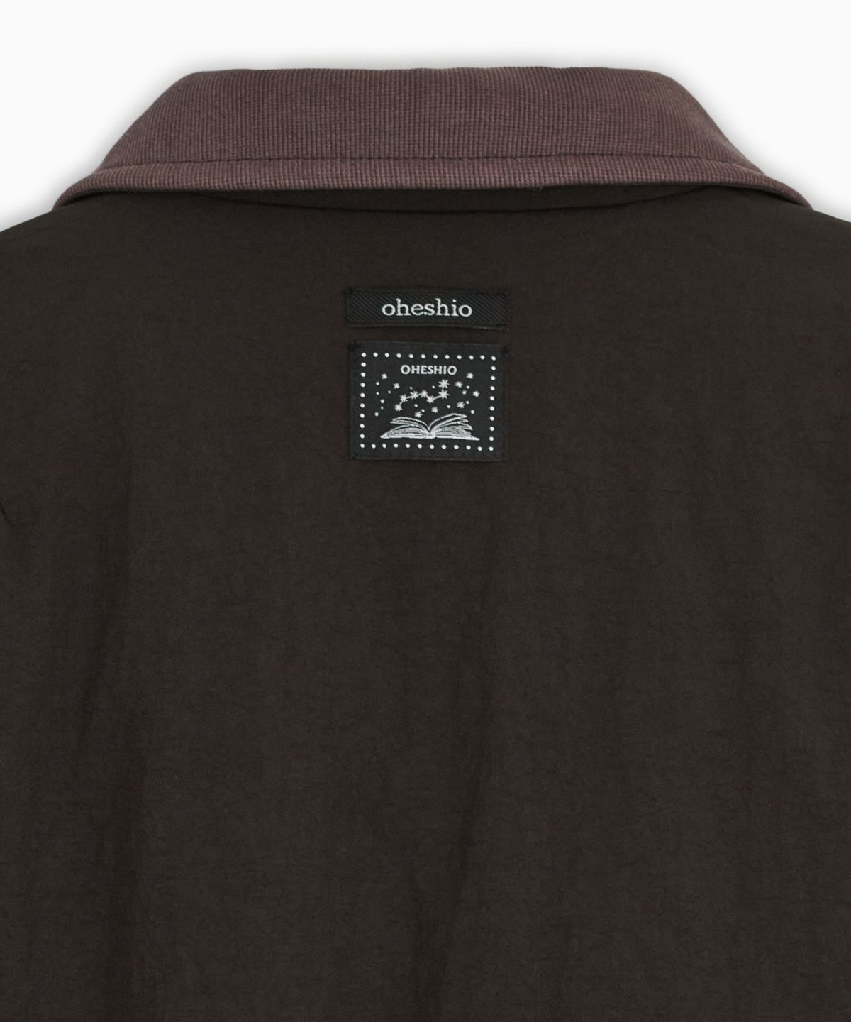 오헤시오(OHESHIO) FLORAL EMBROIDERY PADDED BLOUSON, BROWN
