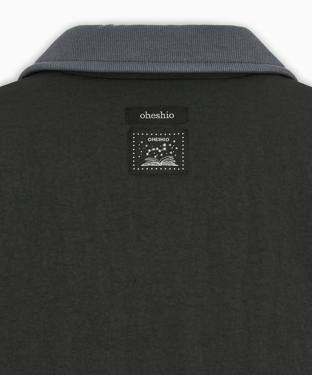 오헤시오(OHESHIO) FLORAL EMBROIDERY PADDED BLOUSON, CHARCOAL