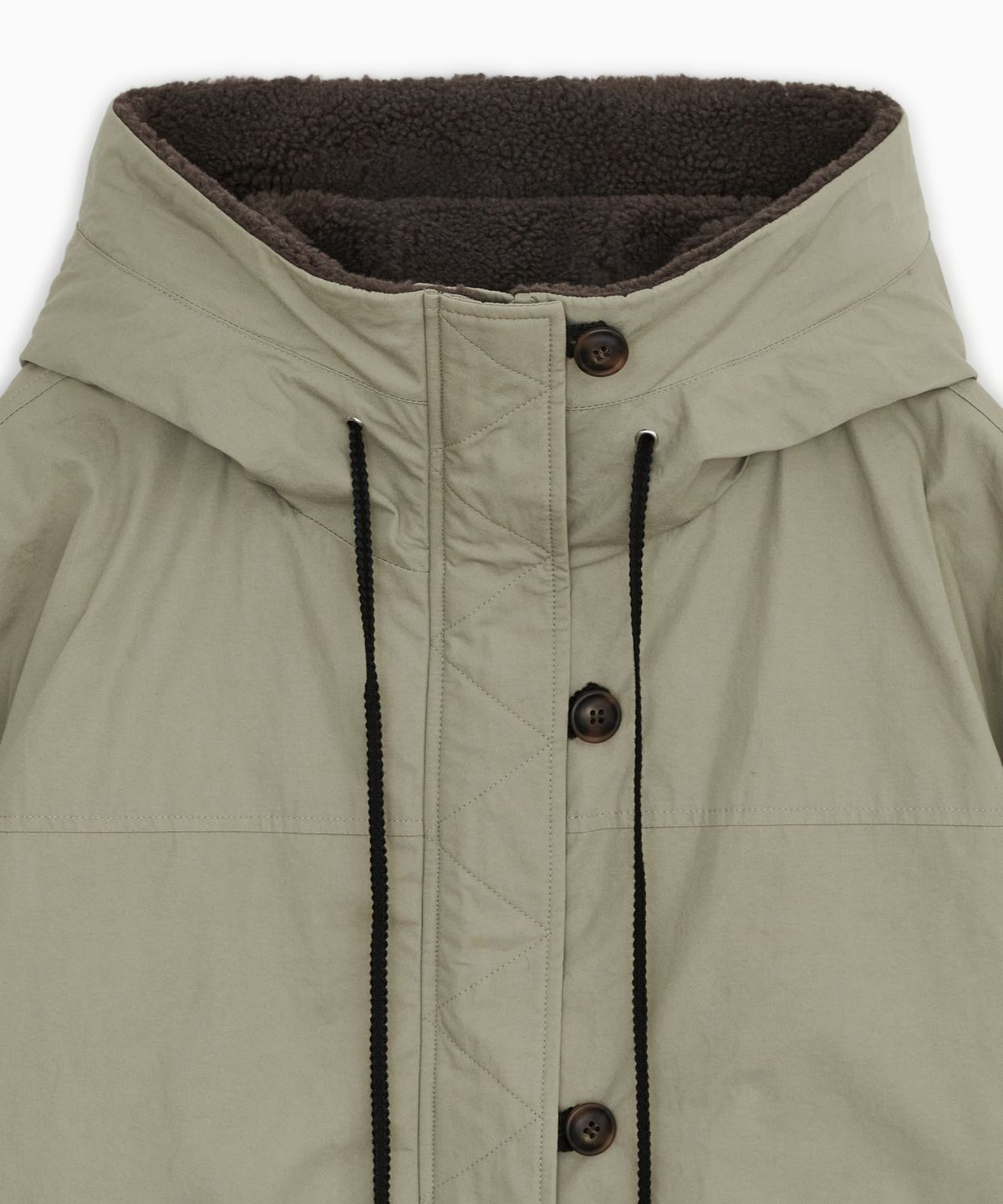 오헤시오(OHESHIO) TEDDY QUILTED JACKET, BEIGE