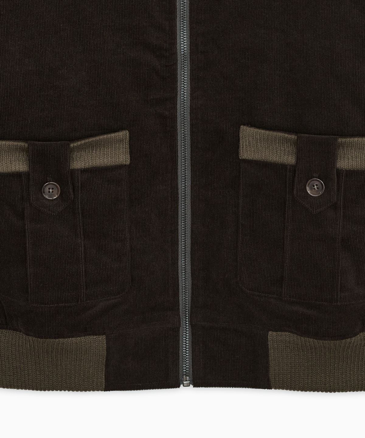 오헤시오(OHESHIO) FLORAL CORDUROY BOMBER JACKET, BROWN