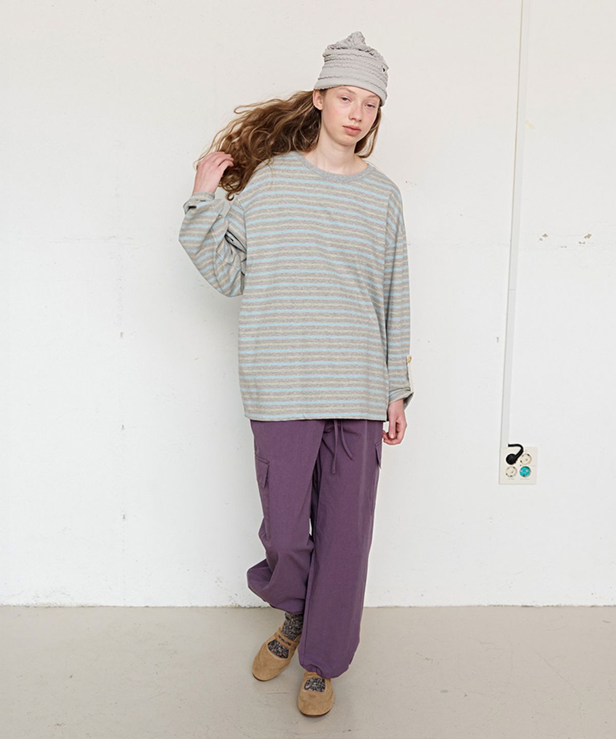 펀프롬펀(FUNFROMFUN) Frill Beanie, Grey