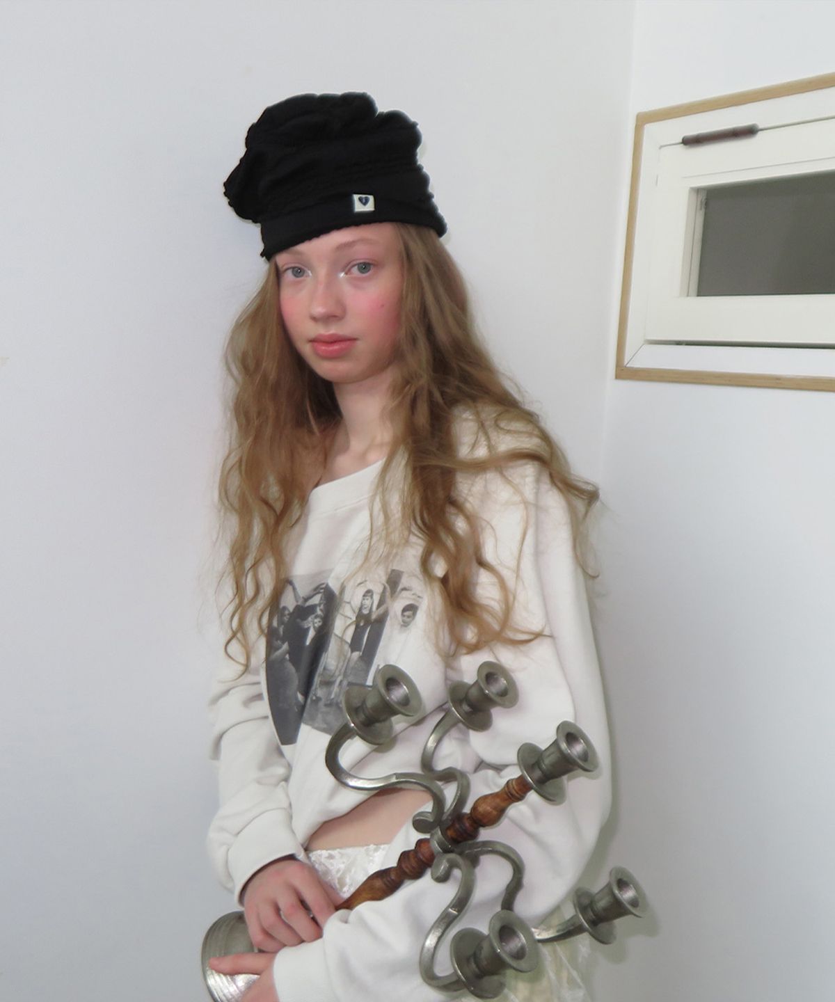 펀프롬펀(FUNFROMFUN) Frill Beanie, Black