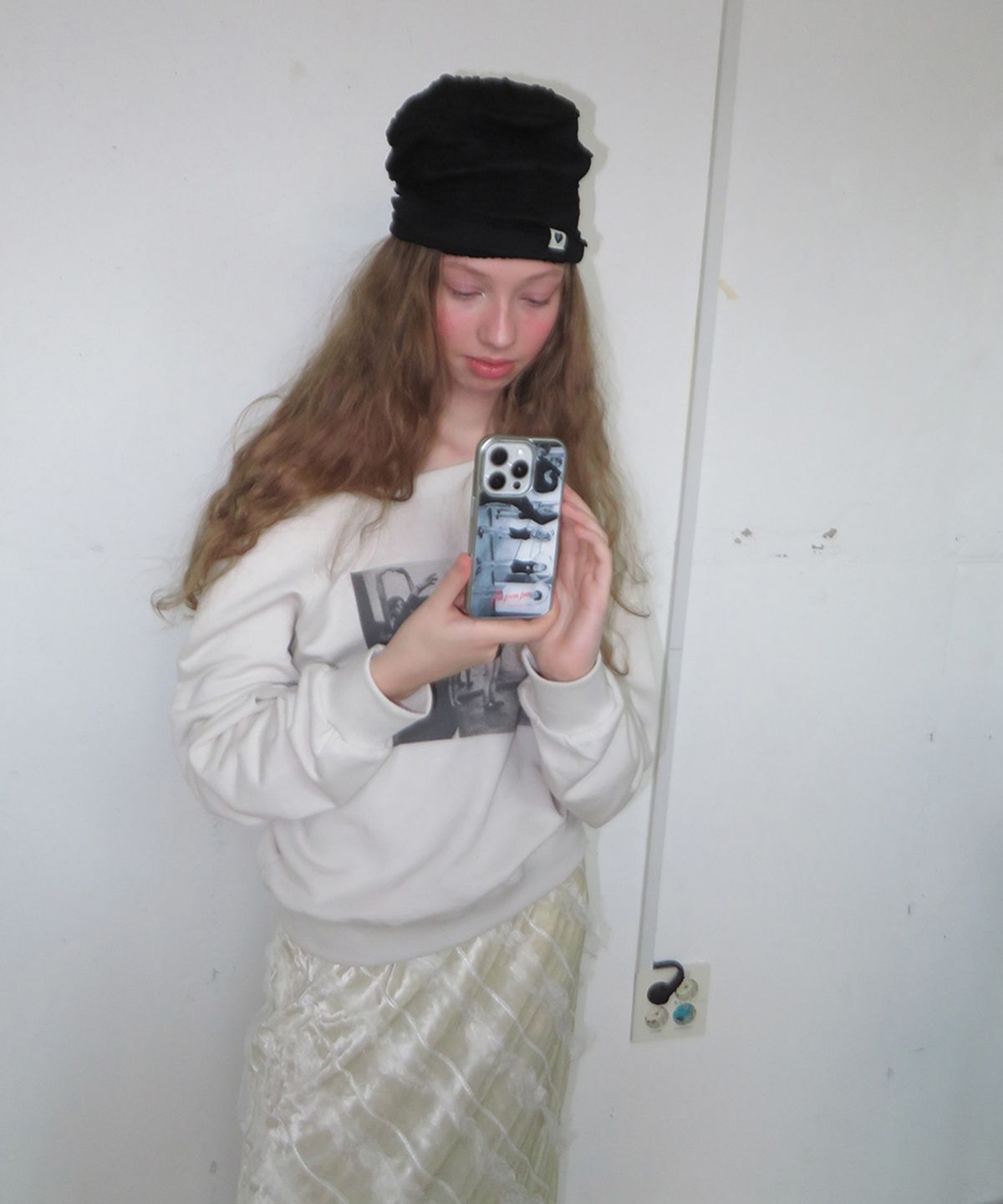 펀프롬펀(FUNFROMFUN) Frill Beanie, Black