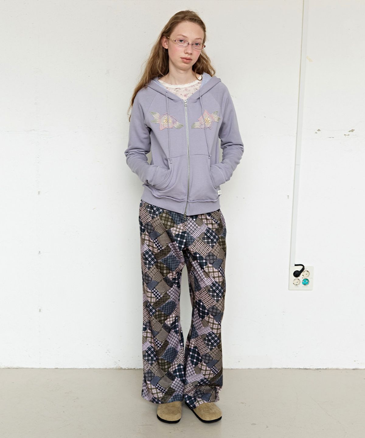 펀프롬펀(FUNFROMFUN) Patchwork Flare Pants, Multi