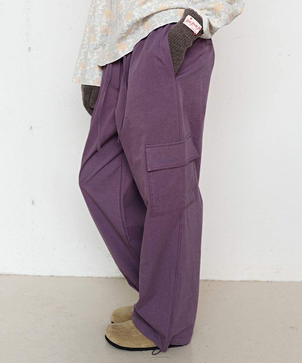 펀프롬펀(FUNFROMFUN) Saturday Cargo Pants, Grape Jam