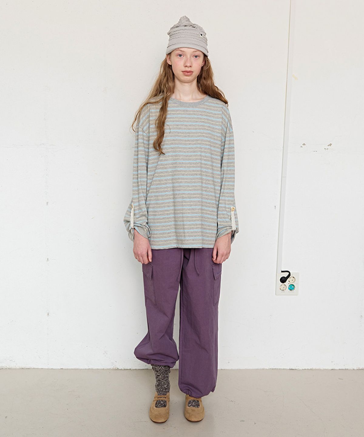 펀프롬펀(FUNFROMFUN) Saturday Cargo Pants, Grape Jam