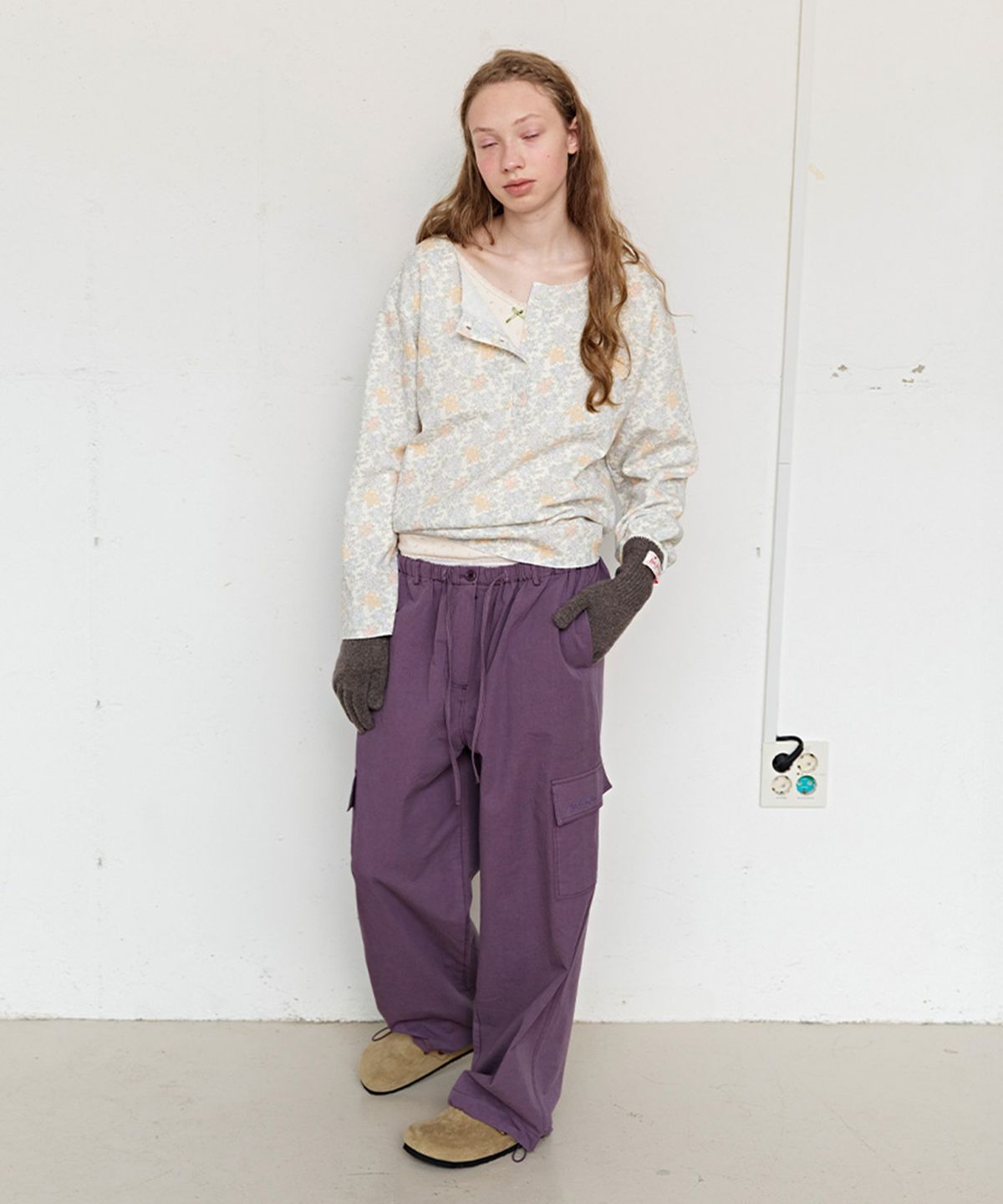 펀프롬펀(FUNFROMFUN) Saturday Cargo Pants, Grape Jam