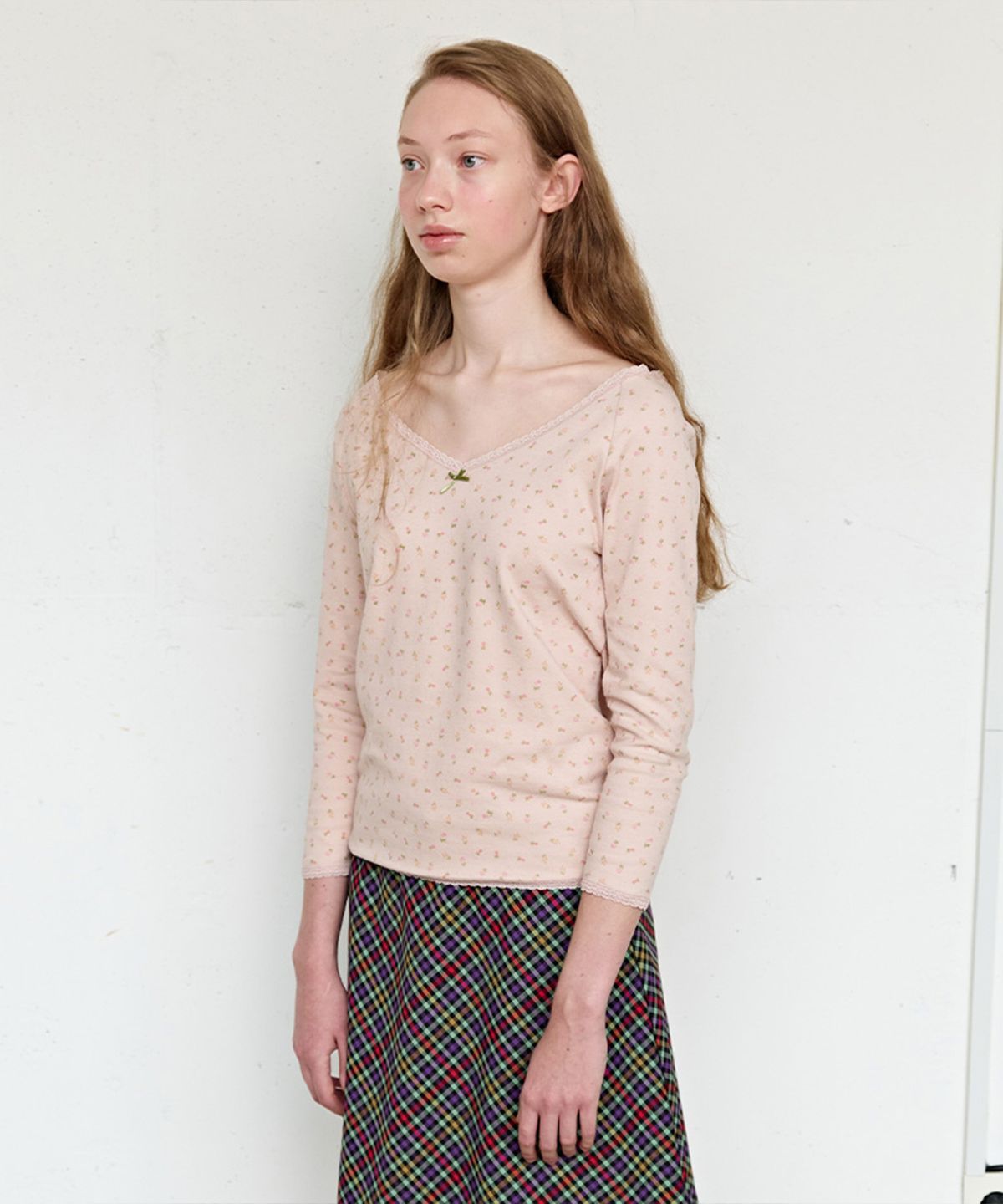 펀프롬펀(FUNFROMFUN) Soft Flower Tee, Pink
