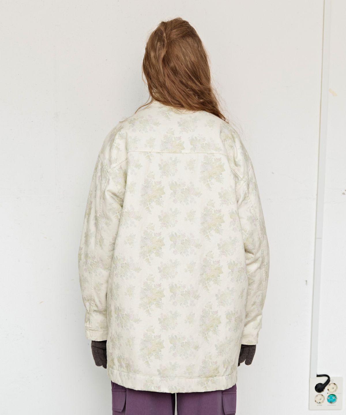 펀프롬펀(FUNFROMFUN) Floral Wallpaper Jumper, Beige