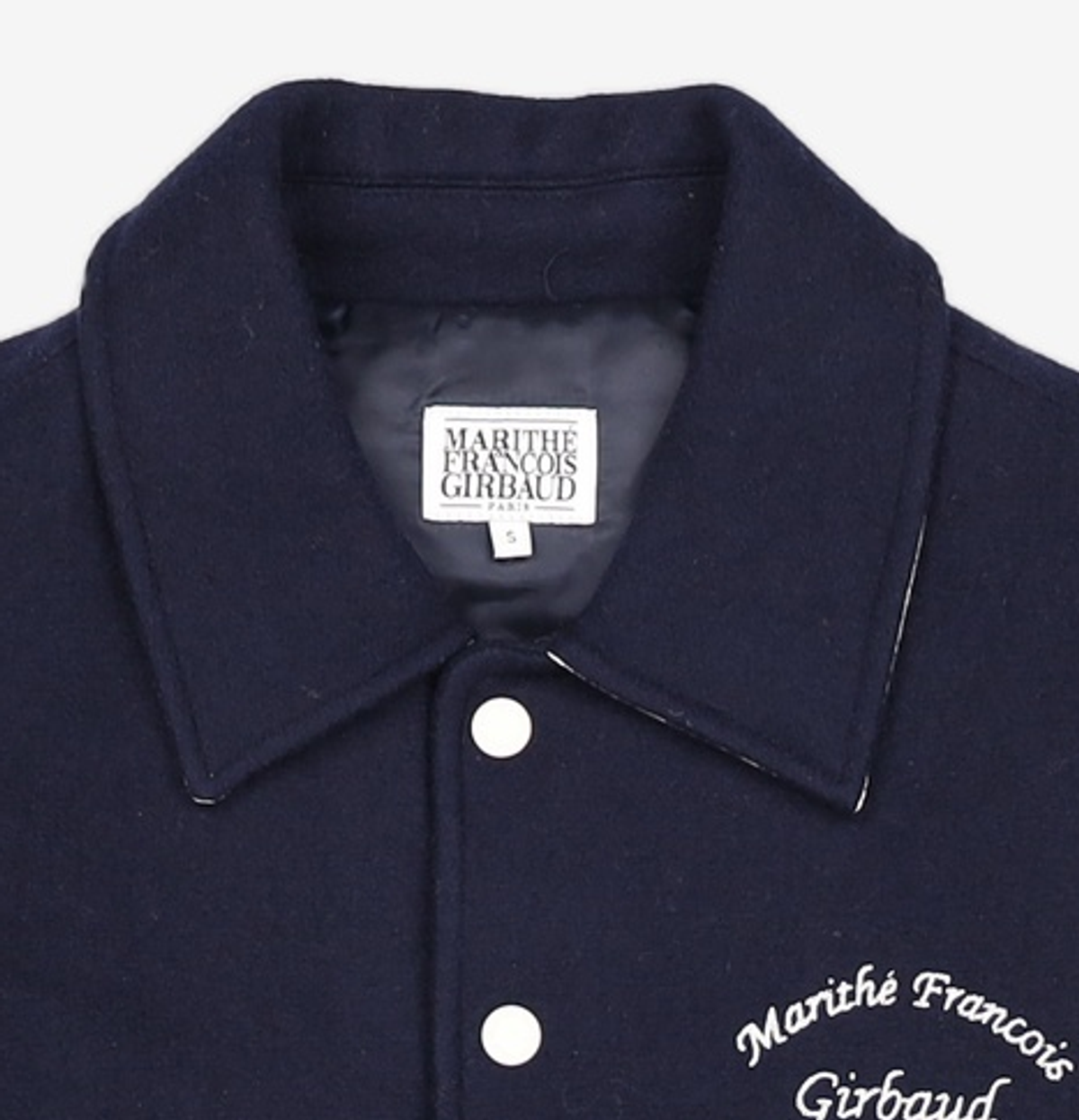 마리떼 프랑소와 저버(MARITHÉ + FRANҪOIS GIRBAUD) WOOL BLENDED VARSITY JACKET S