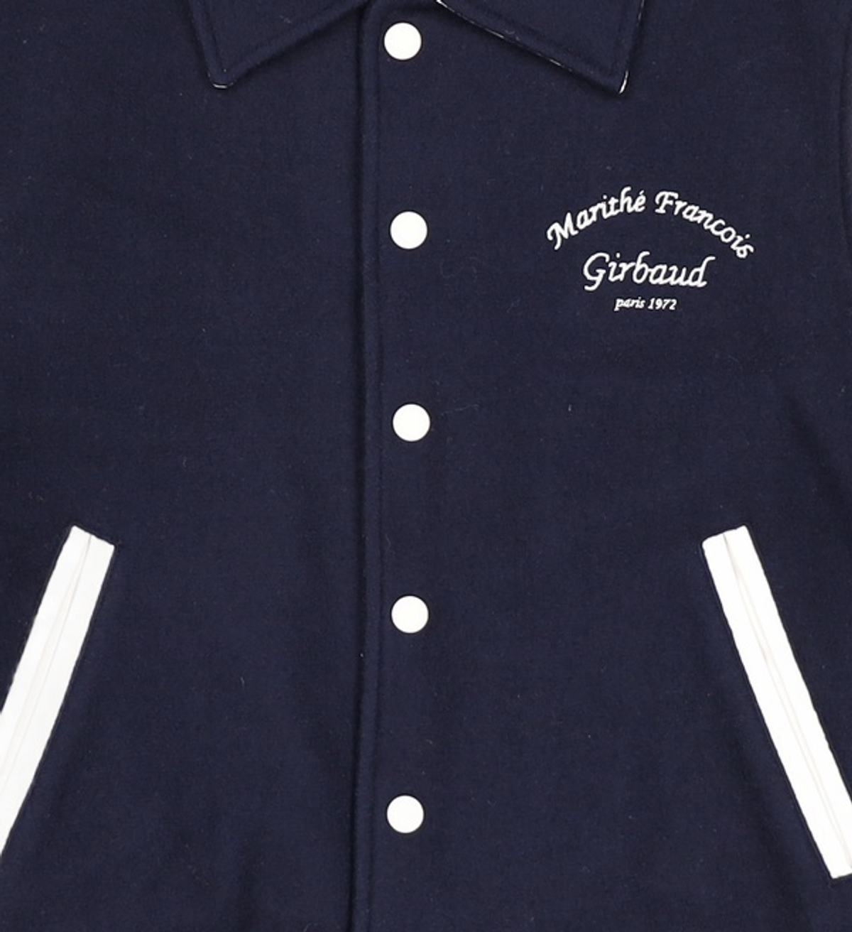 마리떼 프랑소와 저버(MARITHÉ + FRANҪOIS GIRBAUD) WOOL BLENDED VARSITY JACKET S