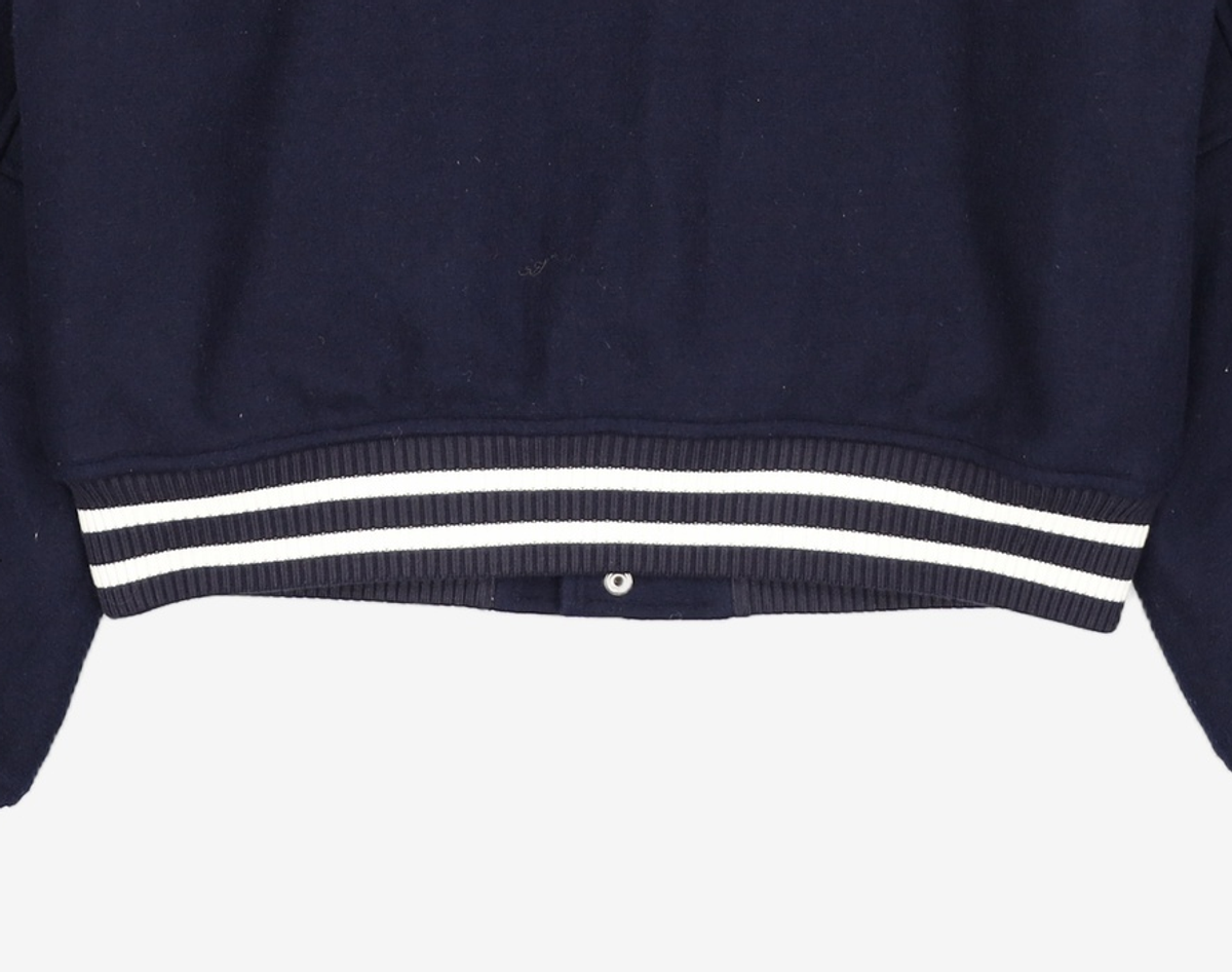마리떼 프랑소와 저버(MARITHÉ + FRANҪOIS GIRBAUD) WOOL BLENDED VARSITY JACKET S