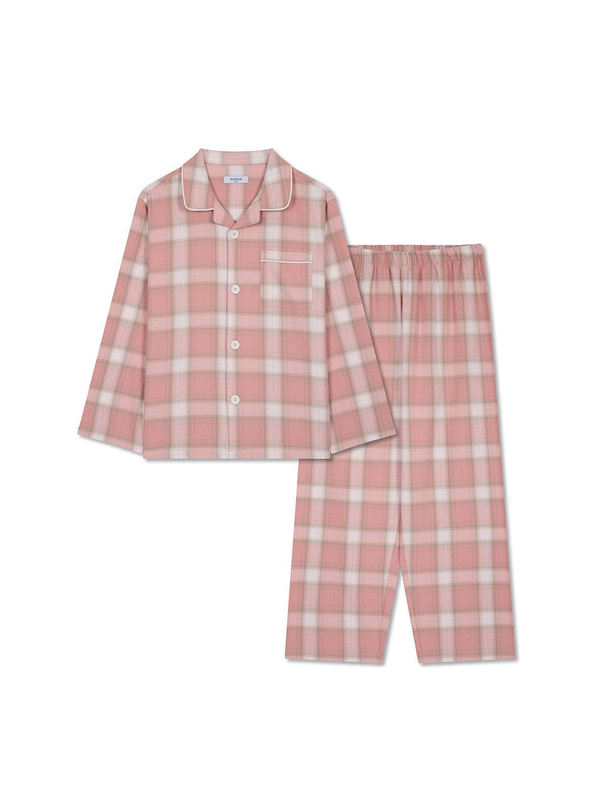 폴햄키즈(POLHAM KIDS) 공용 플란넬 파자마_PKG4UI3021