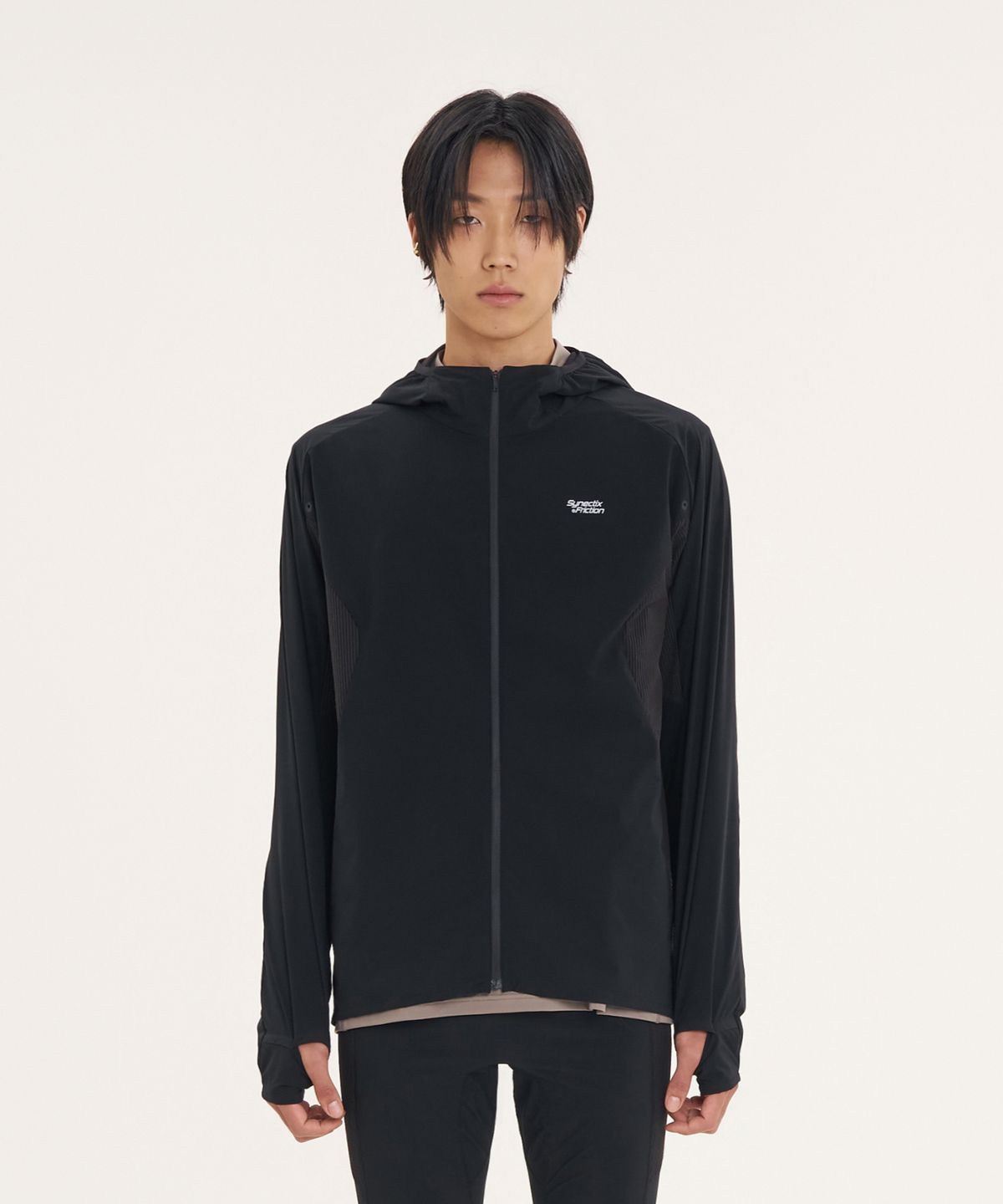 고요웨어(GOYOWEAR) [시넥틱스 프릭션] 써멀그레인 사이드 포켓 자켓 (블랙)