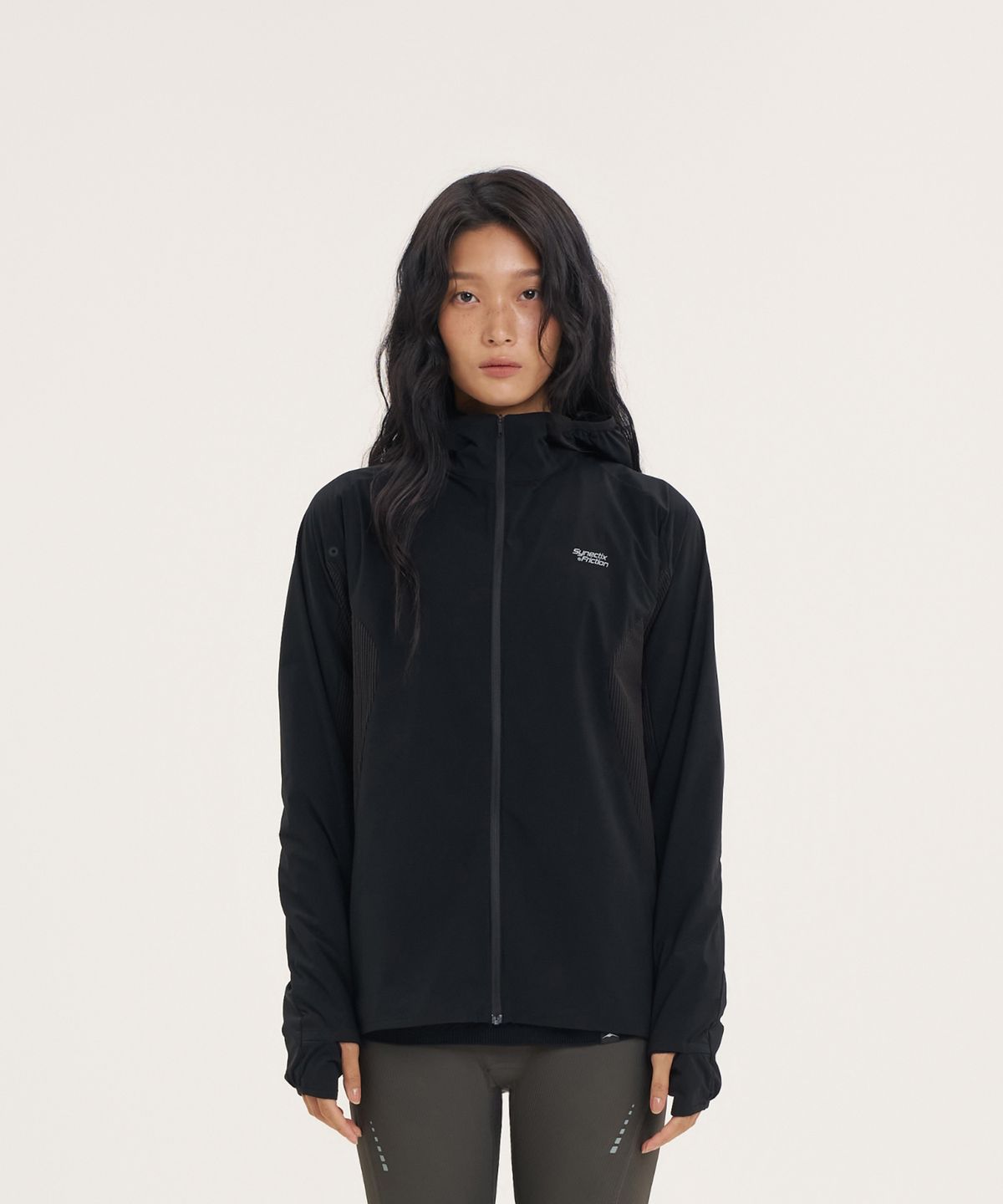 고요웨어(GOYOWEAR) [시넥틱스 프릭션] 써멀그레인 사이드 포켓 자켓 (블랙)