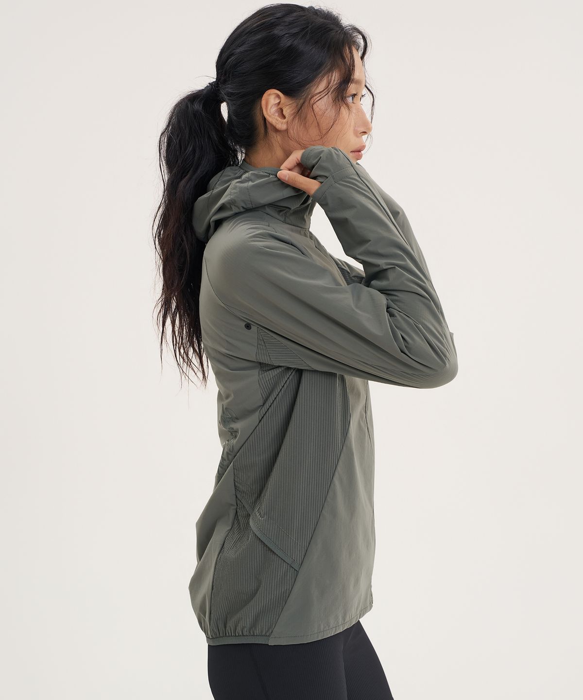고요웨어(GOYOWEAR) [시넥틱스 프릭션] 써멀그레인 사이드 포켓 자켓 (카키)