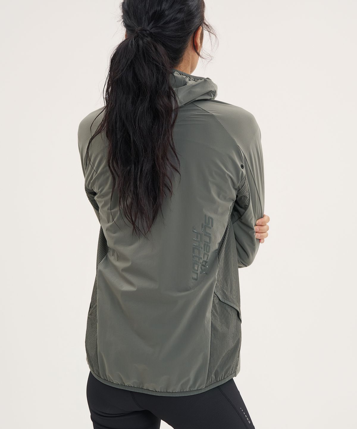 고요웨어(GOYOWEAR) [시넥틱스 프릭션] 써멀그레인 사이드 포켓 자켓 (카키)
