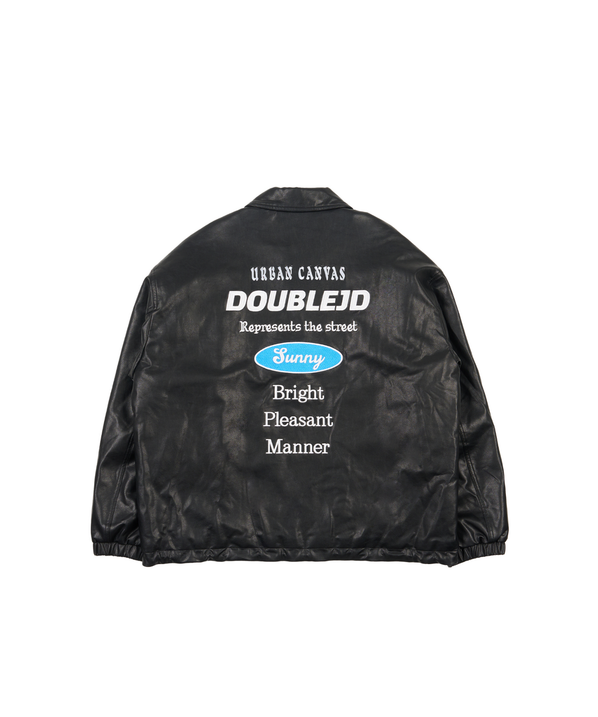 더블제이디(DOUBLE JD) 누빔 레더 코치 자켓