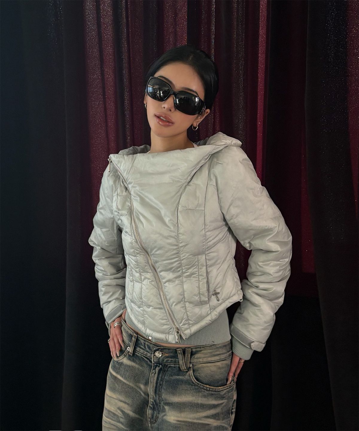 2000아카이브스(2000ARCHIVES) AFTERGLOW PADDING JUMPER (GREY)