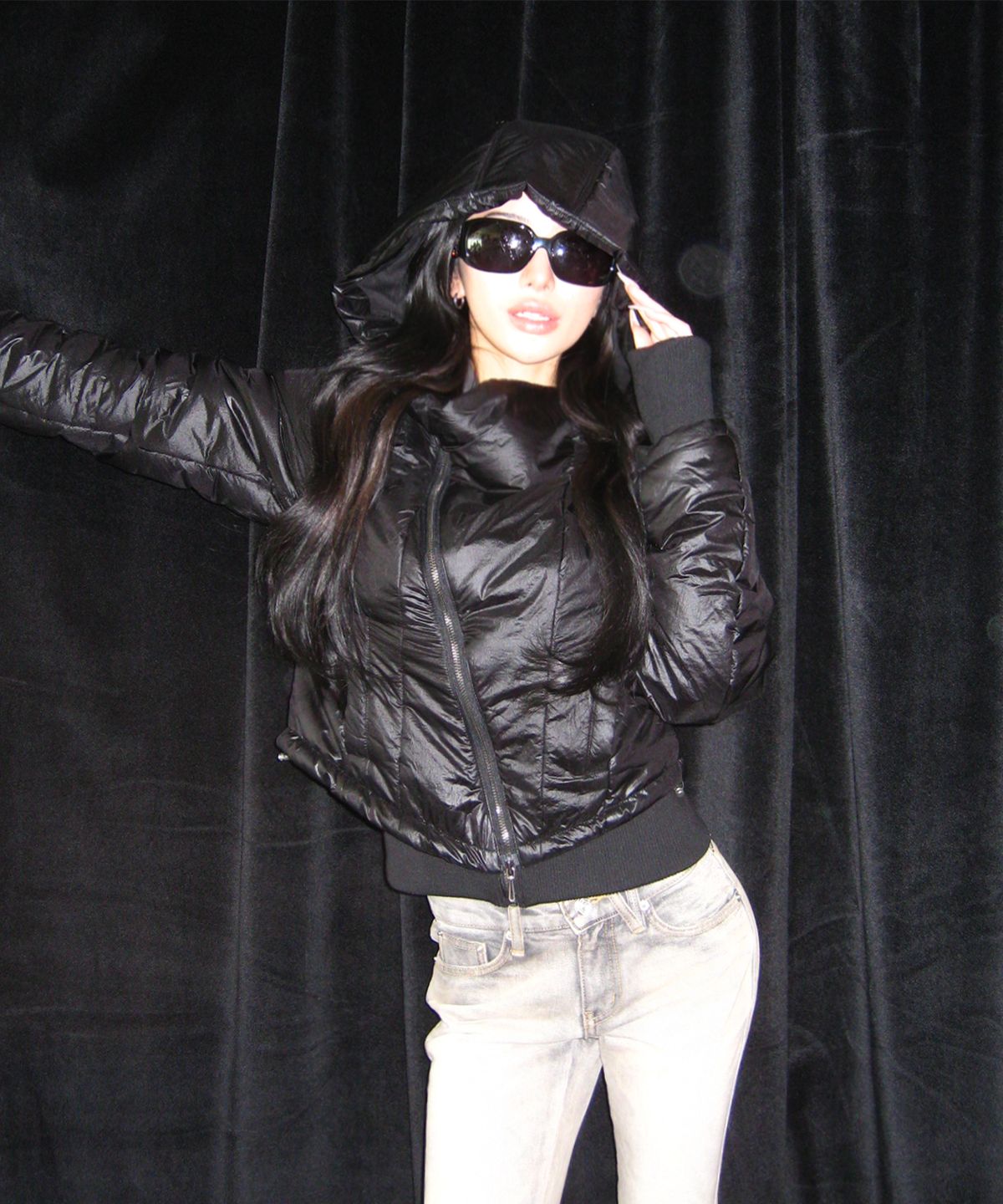 2000아카이브스(2000ARCHIVES) AFTERGLOW PADDING JUMPER (BLACK)