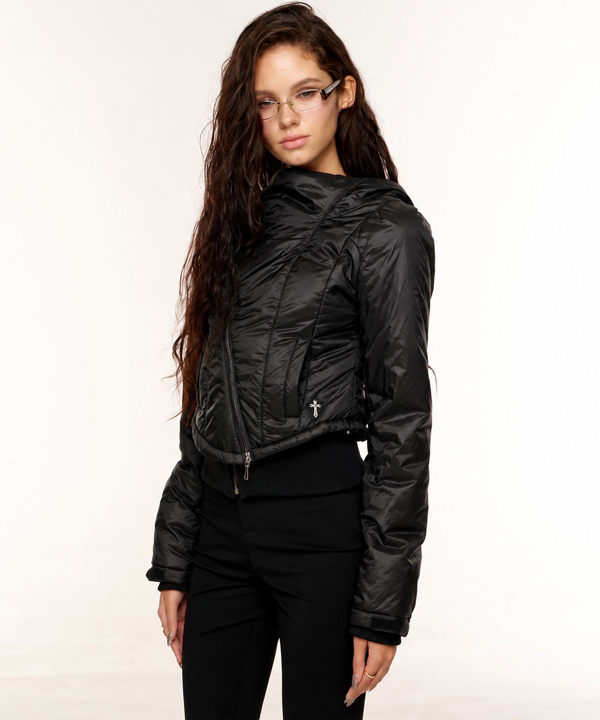 2000아카이브스(2000ARCHIVES) AFTERGLOW PADDING JUMPER (BLACK)