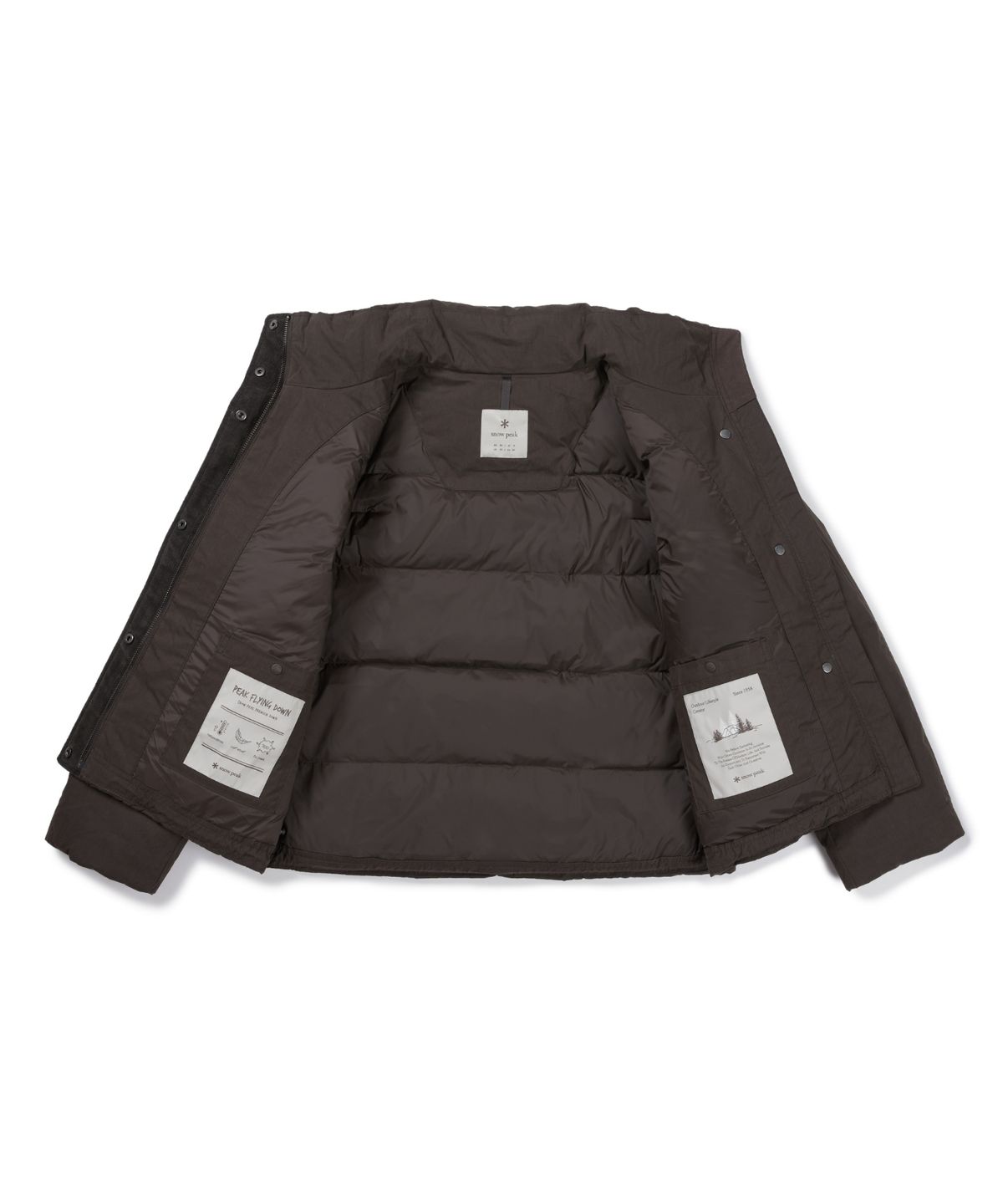 스노우피크 어패럴(SNOWPEAK APPAREL) 클랜드 여성 스탠드넥 미들 다운 자켓 (S26WWDDJ93) Choco Brown