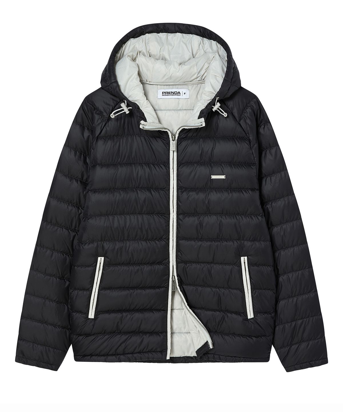 프렌다(PRENDA) BASIC HOODED LIGHT DOWN BLACK
