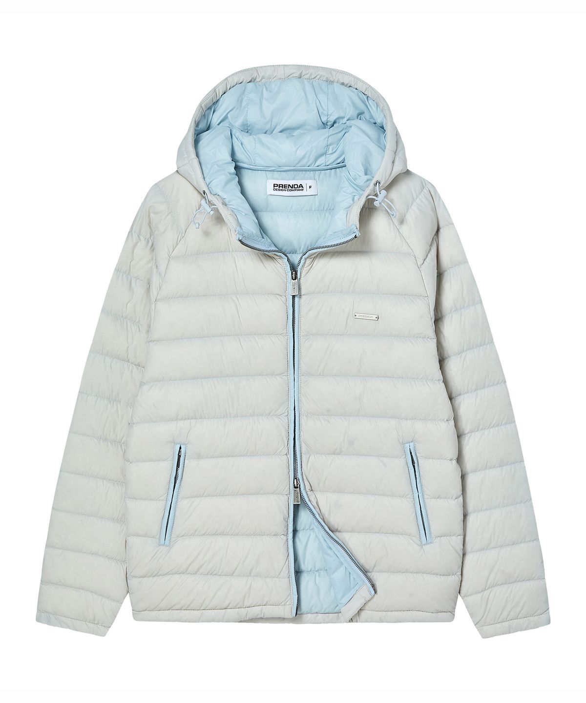 프렌다(PRENDA) BASIC HOODED LIGHT DOWN LIGHT GRAY