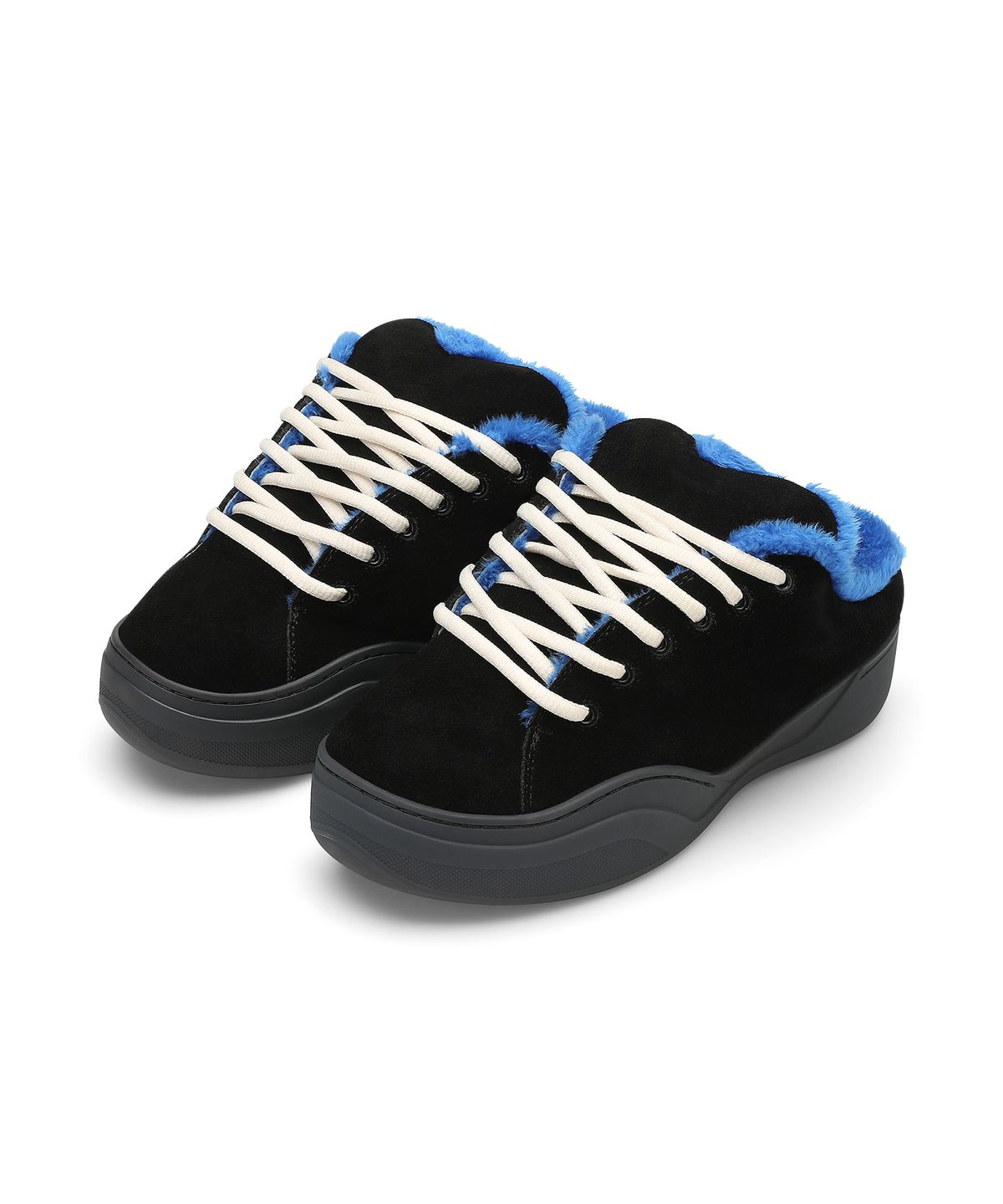 솔레뜨(SOLETTE) Rumble Fur mule BLUE