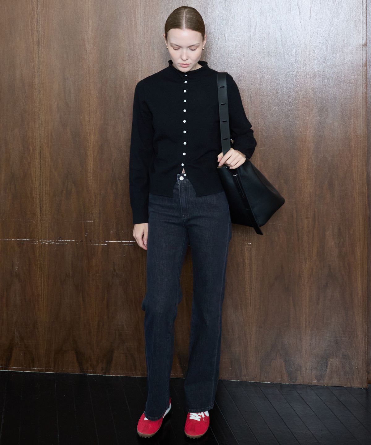 누토프(NUTOFFE) Slim Straight Denim_Washed Black