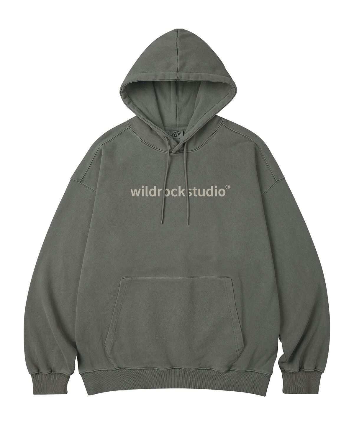 와일드락(WILDROCK) Standard Logo 피그먼트 오버핏 후드_5 COL