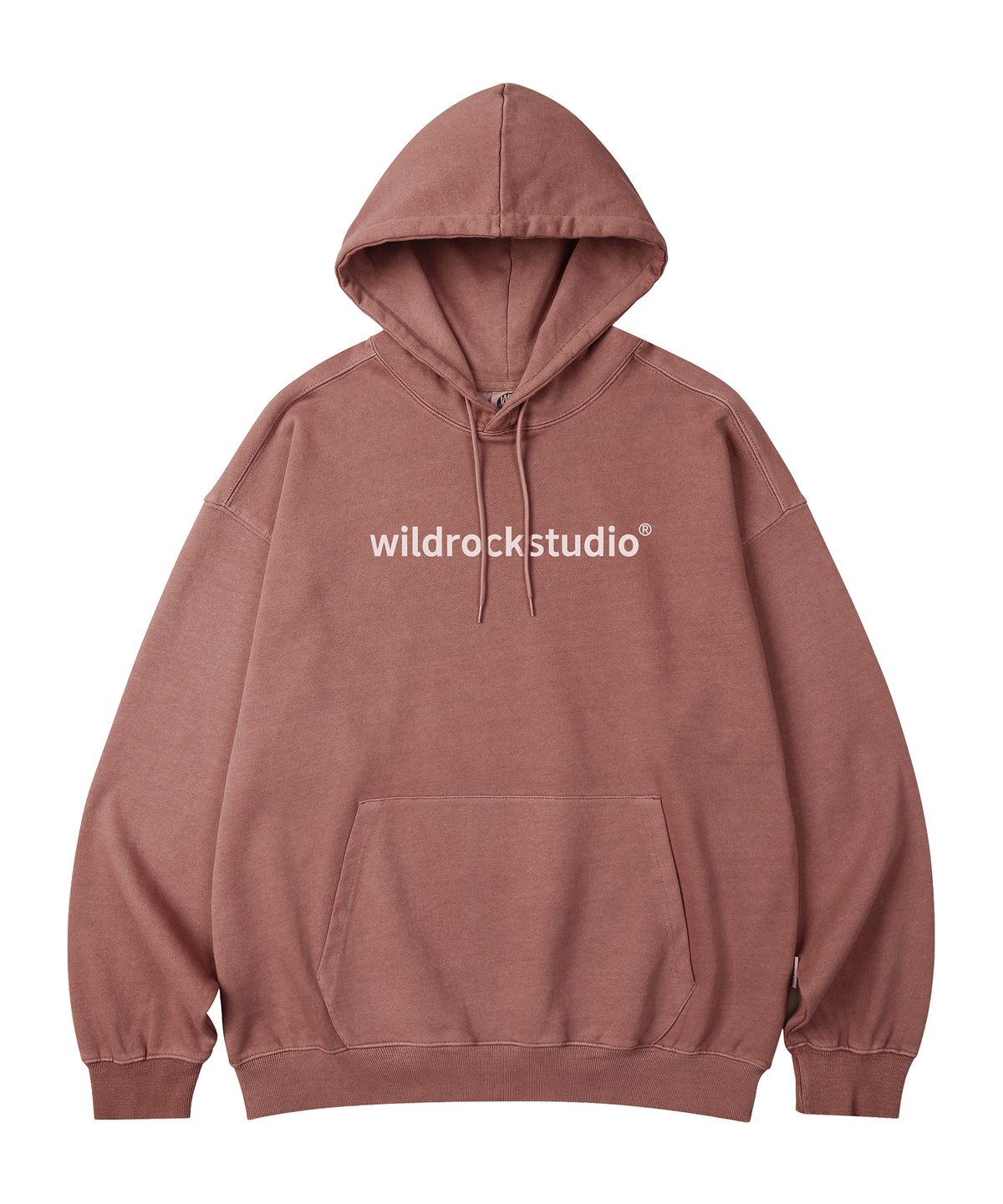 와일드락(WILDROCK) Standard Logo 피그먼트 오버핏 후드_5 COL