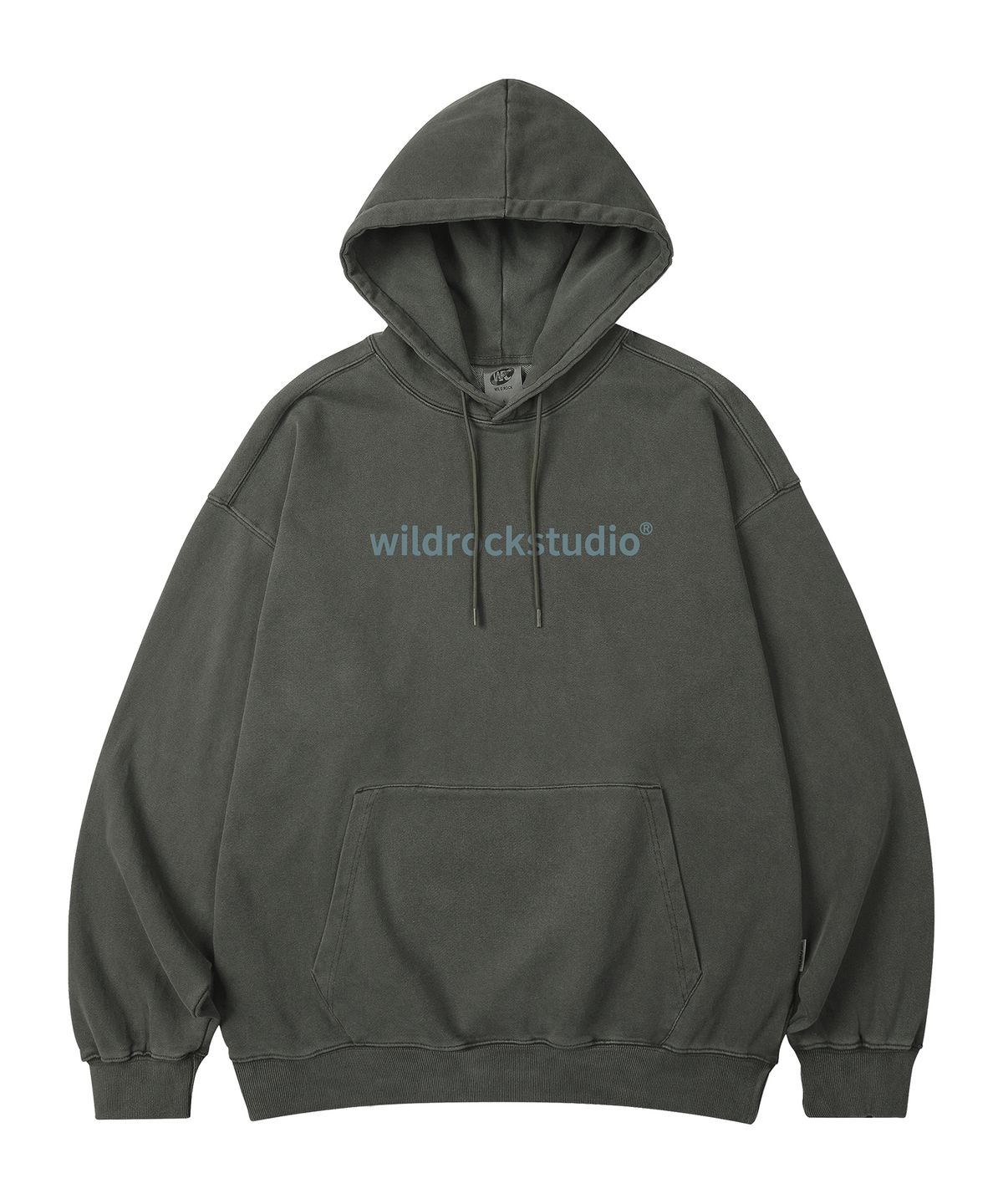 와일드락(WILDROCK) Standard Logo 피그먼트 오버핏 후드_5 COL