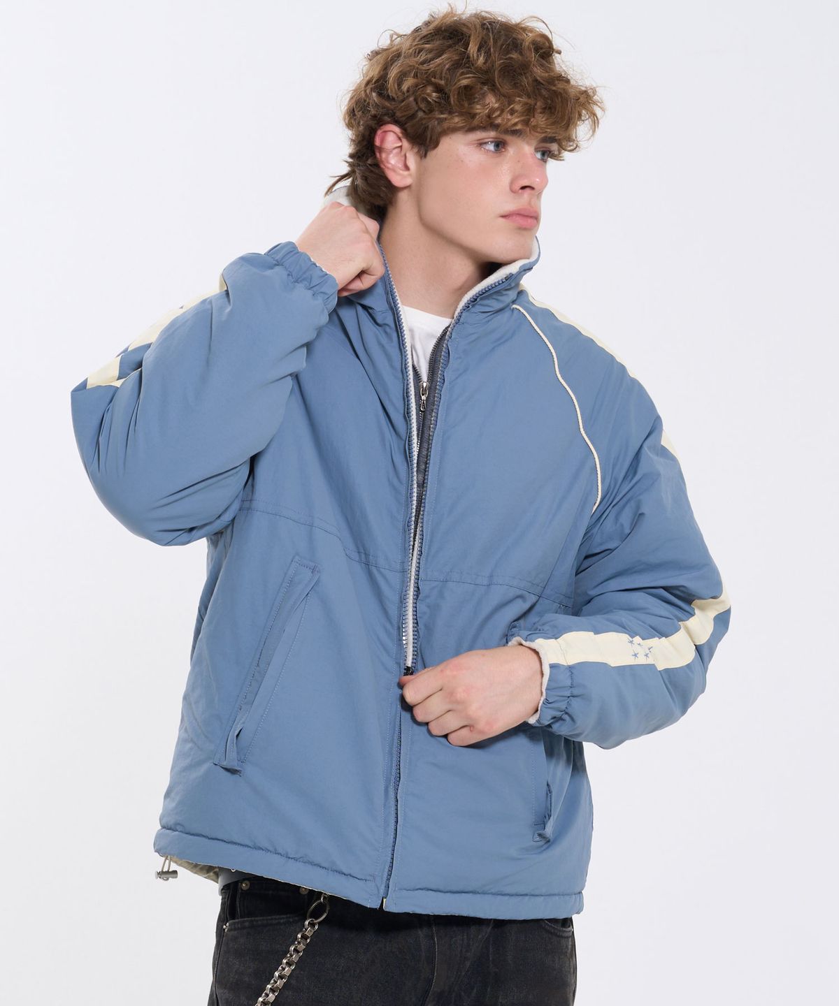 필프(PEALP) REVERSIBLE FLEECE TRACK JACKET 72 (BLUE)
