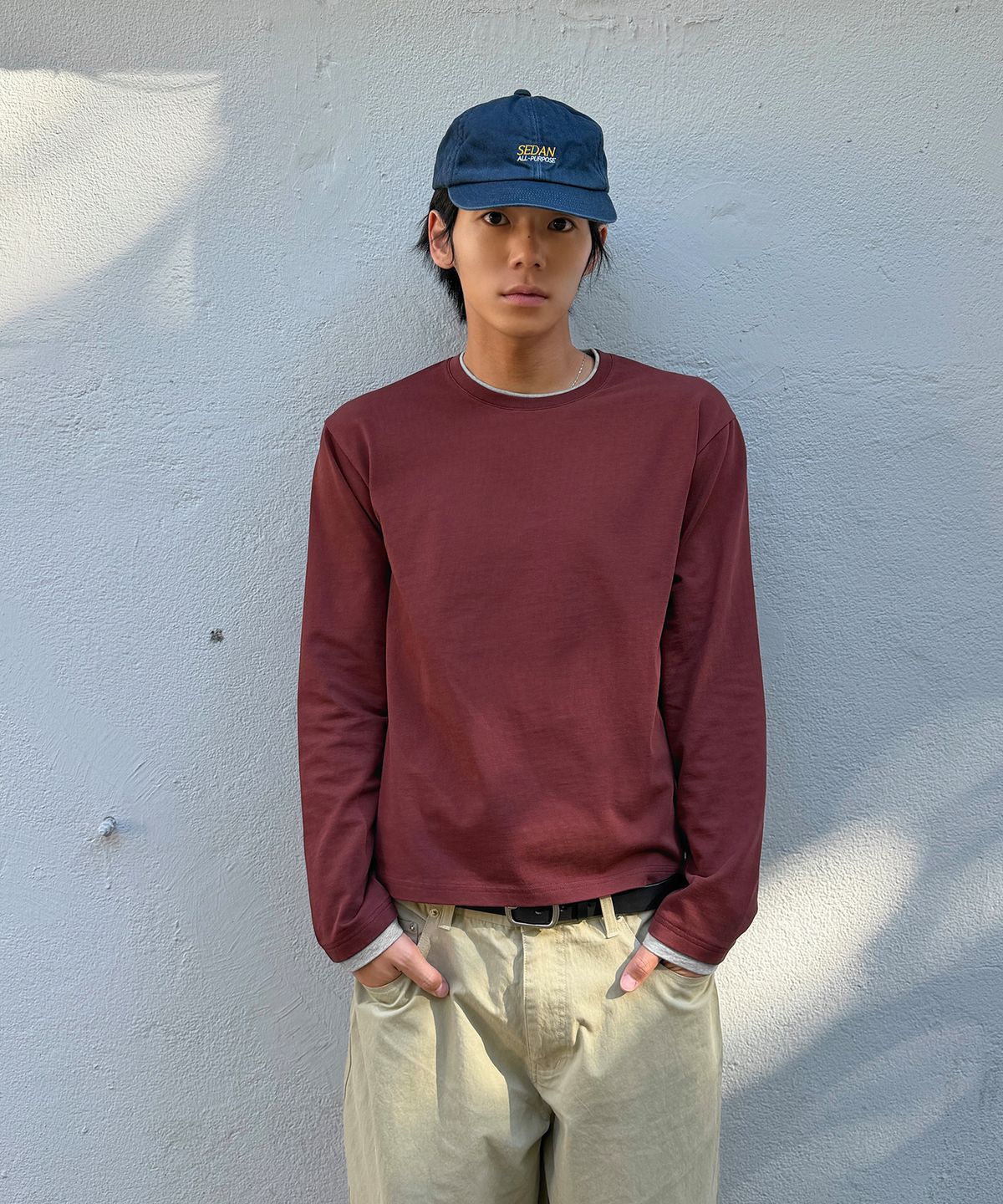 소버먼트(SOVERMENT) [태양xSOVERMENT]페이크 투톤 레이어드 롱슬리브_6colors