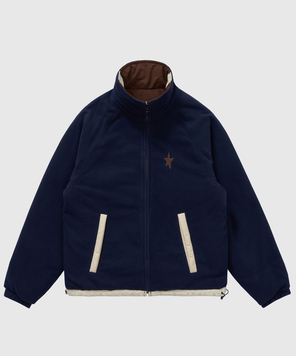 필프(PEALP) REVERSIBLE FLEECE TRACK JACKET 72 (BROWN)