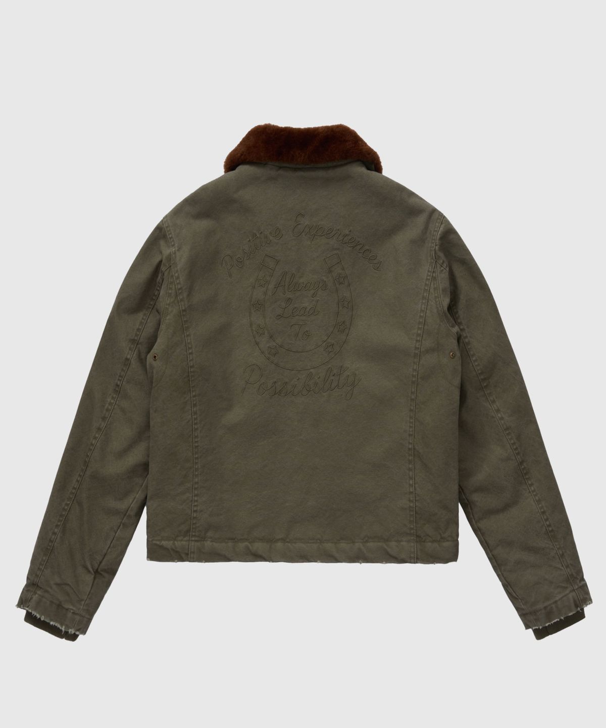 필프(PEALP) WASHED COTTON FUR COLLAR JACKET 71 (KHAKI)