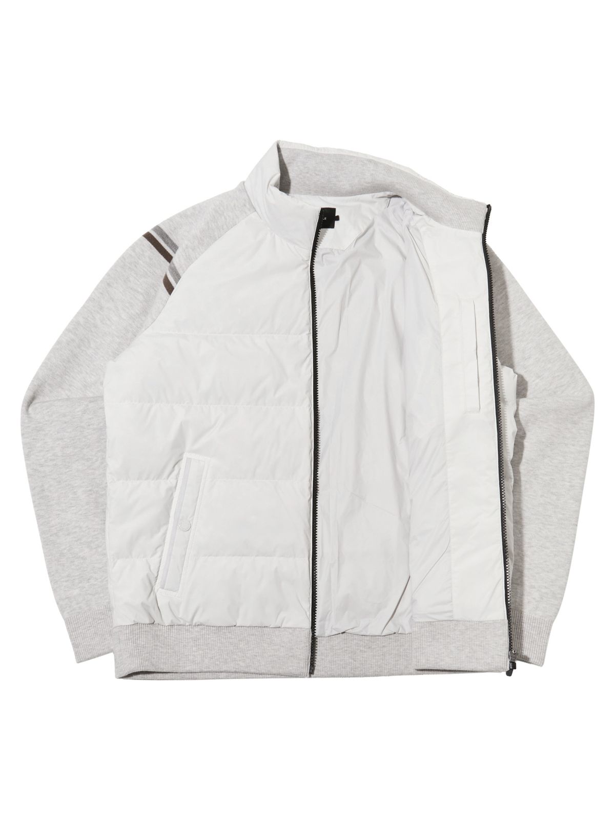 와이드앵글(WIDEANGLE) CO 라글런 하이브리드 다운 M_WARM GREY_WMW265512L