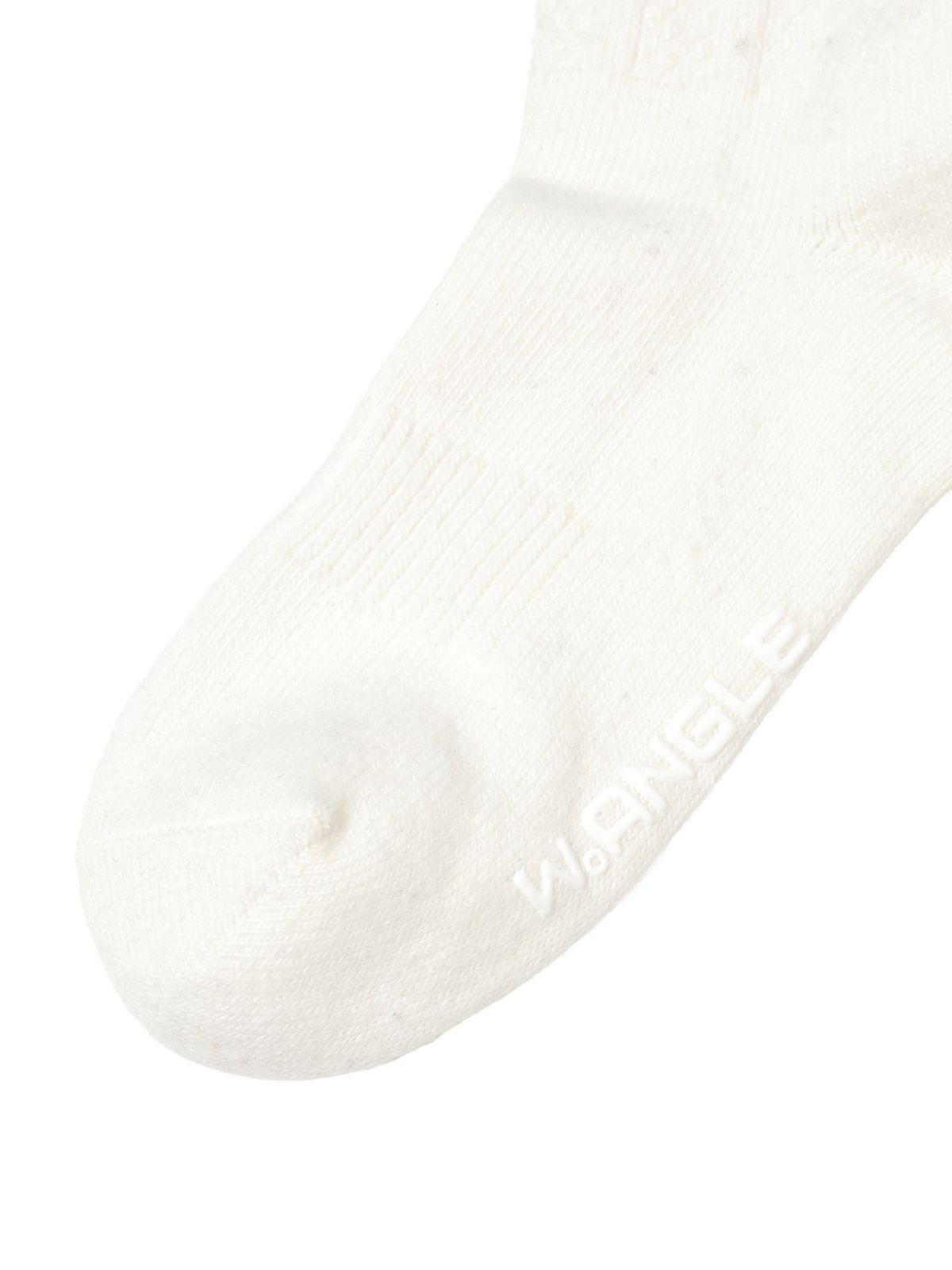 와이드앵글(WIDEANGLE) CO 퍼 밍크 포인트 울 니삭스_Off White_WWW26S10W3