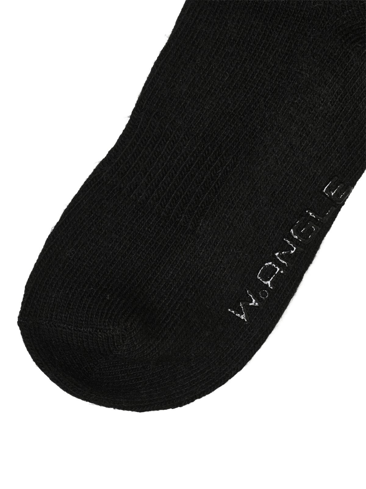 와이드앵글(WIDEANGLE) CO 퍼 밍크 포인트 울 니삭스_Black_WWW26S10Z1