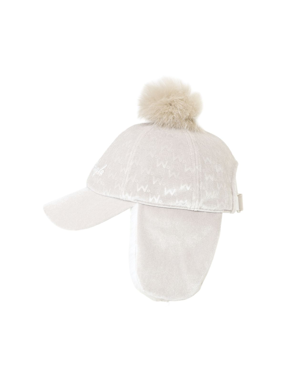 와이드앵글(WIDEANGLE) TO 로고불박 트래퍼 방한 캡_WARM GREY_WWW26C102L