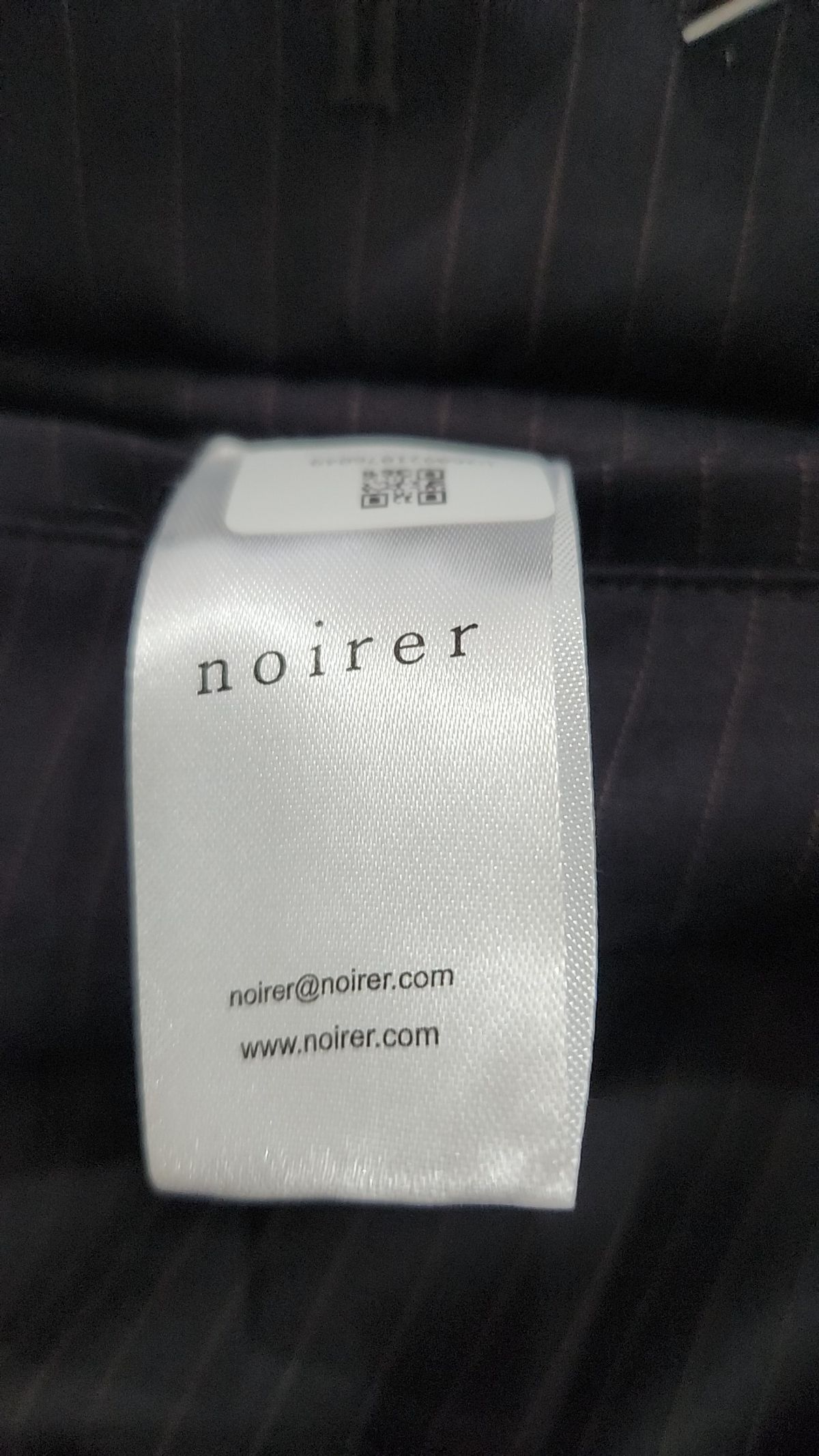 노이어(NOIRER) 울 스트라이프 플레어 슬랙스 50