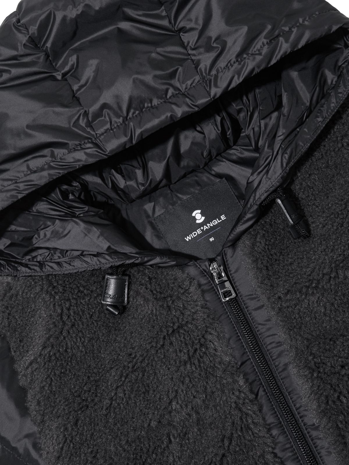 와이드앵글(WIDEANGLE) CO 플럼핑 퍼 하이브리드 후디 다운 L_Dark Grey_WWW26571C6