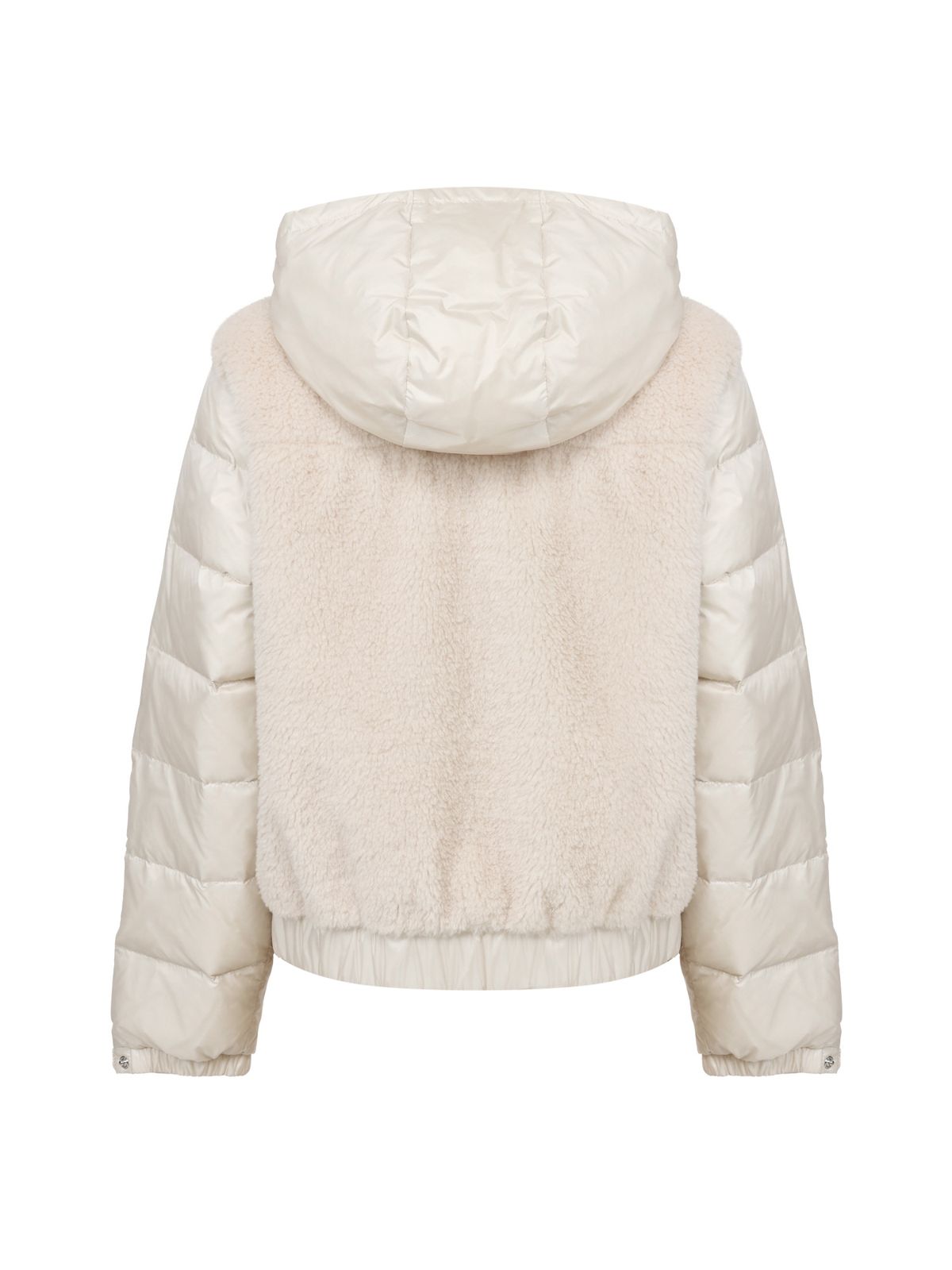 와이드앵글(WIDEANGLE) CO 플럼핑 퍼 하이브리드 후디 다운 L_PINK BEIGE_WWW26571EU