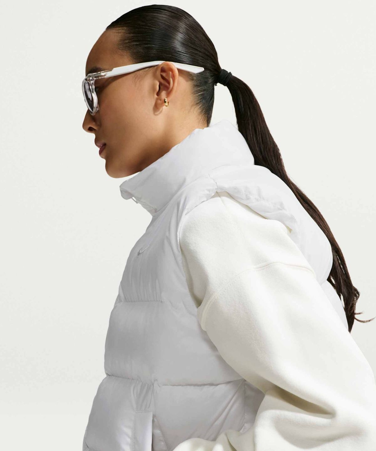 나이키(NIKE) 스포츠웨어 써마 핏 베스트 W - 화이트:퓨어 플래티넘 / IF5930-100